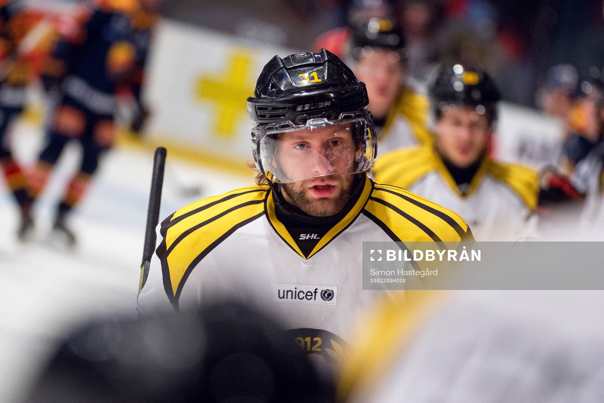 Brynäs Jonathan Granström jublar