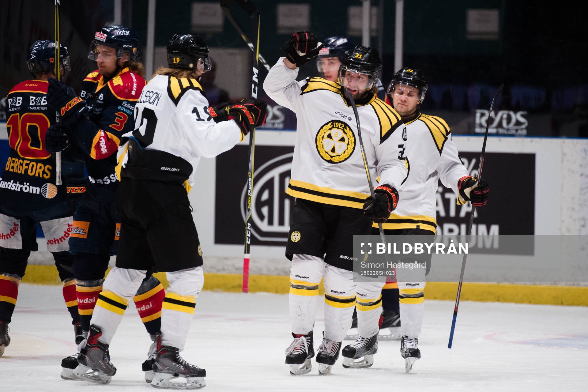 Brynäs Jonathan Granström jublar