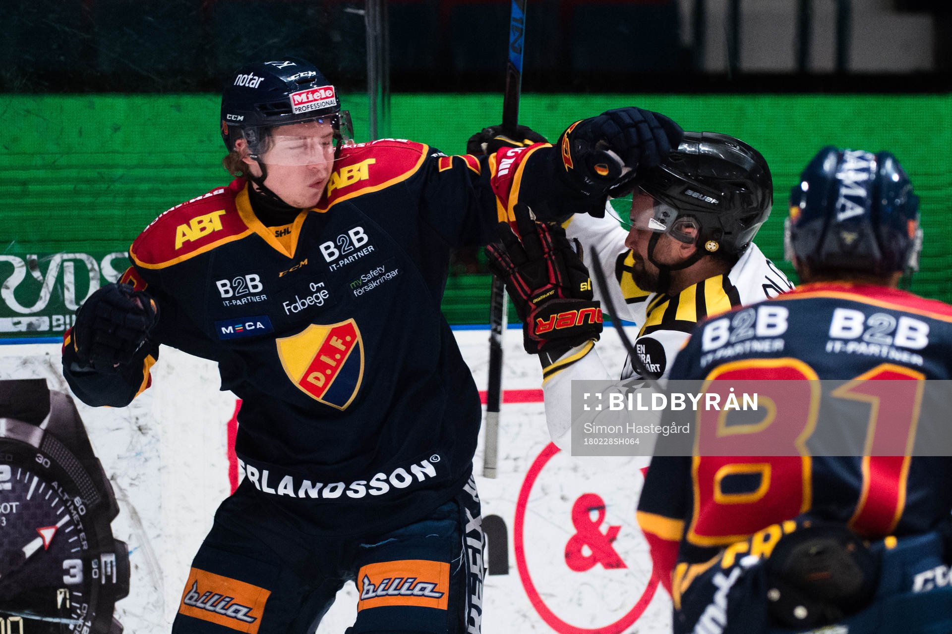 Djurgårdens Jonathan Davidsson i bråk med Brynäs Johan