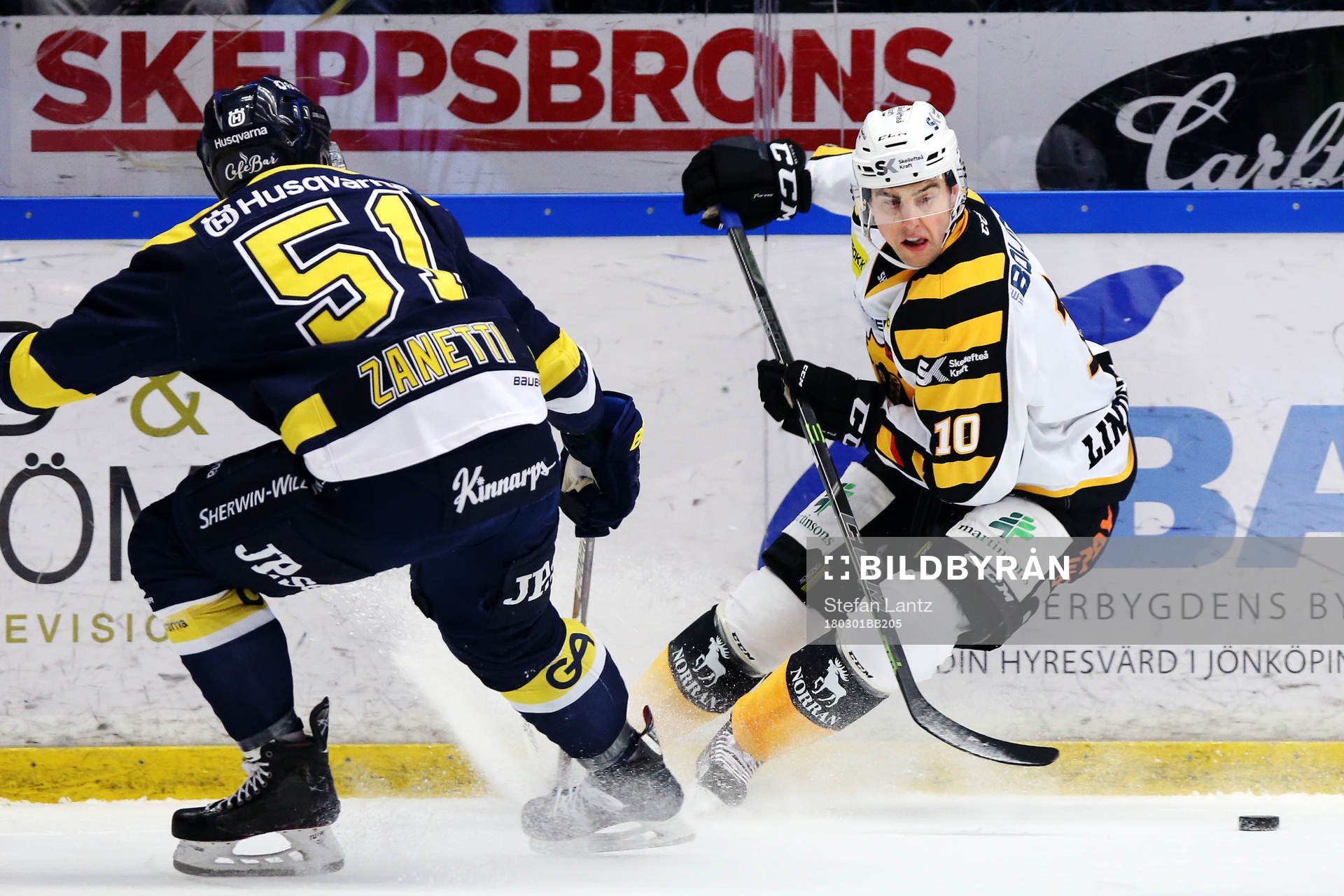 s Marc Zanetti och Skellefteås Joakim Lindström