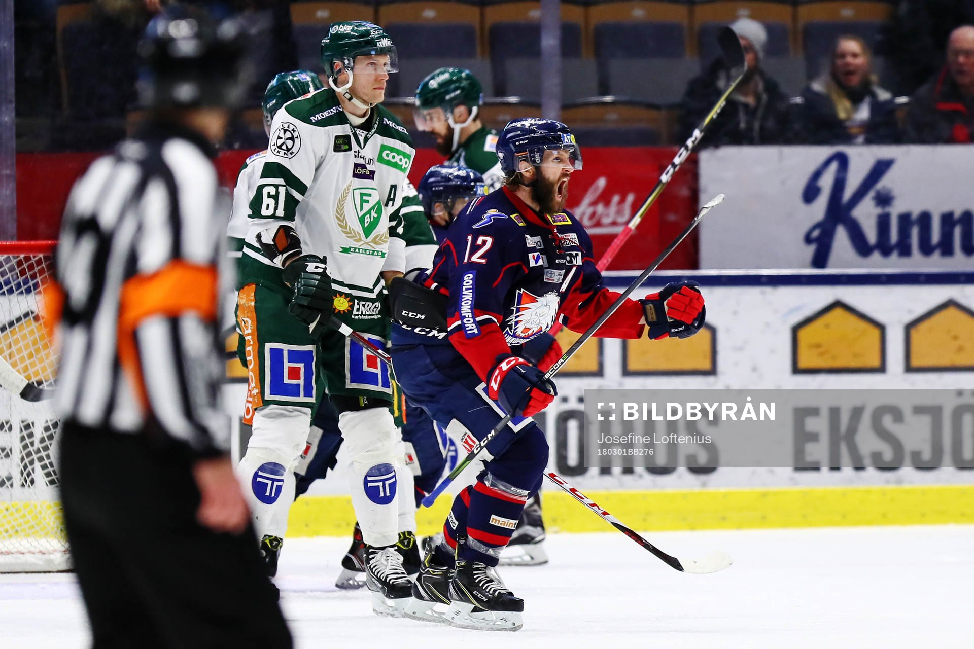 Linköpings Sebastian Karlsson jublar