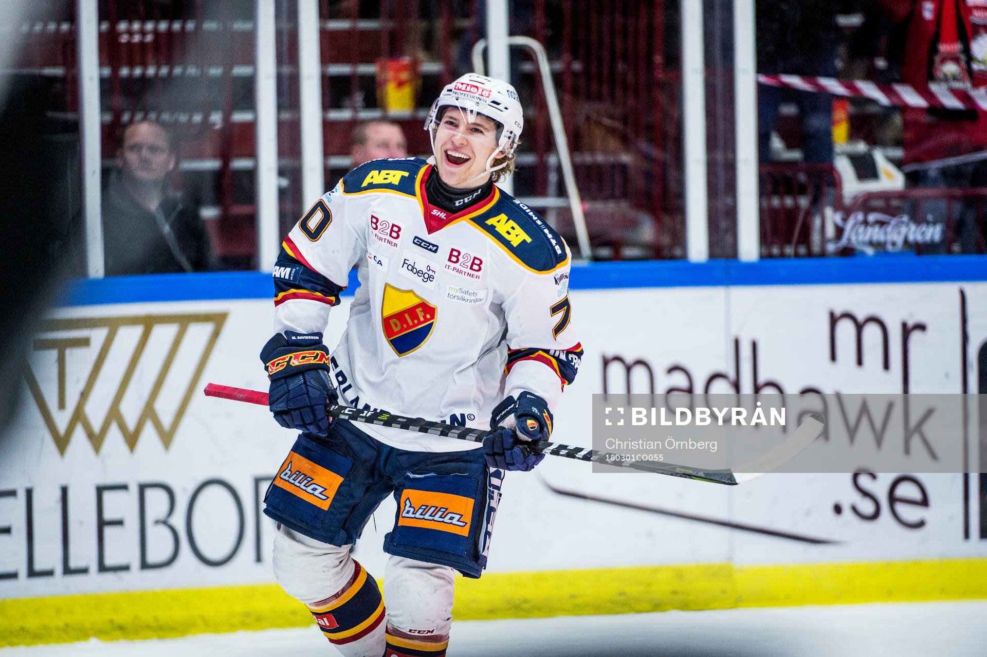 Djurgårdens Marcus Davidsson jublar