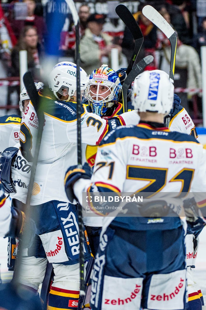 Djurgårdens målvakt Joacim Eriksson jublar med