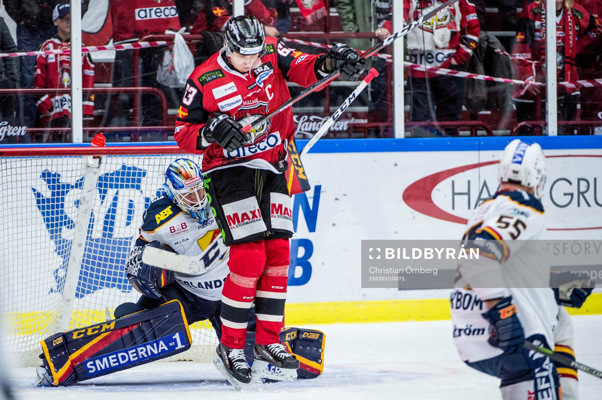 Malmö Redhawks Fredrik Händemark mot Djurgårdens