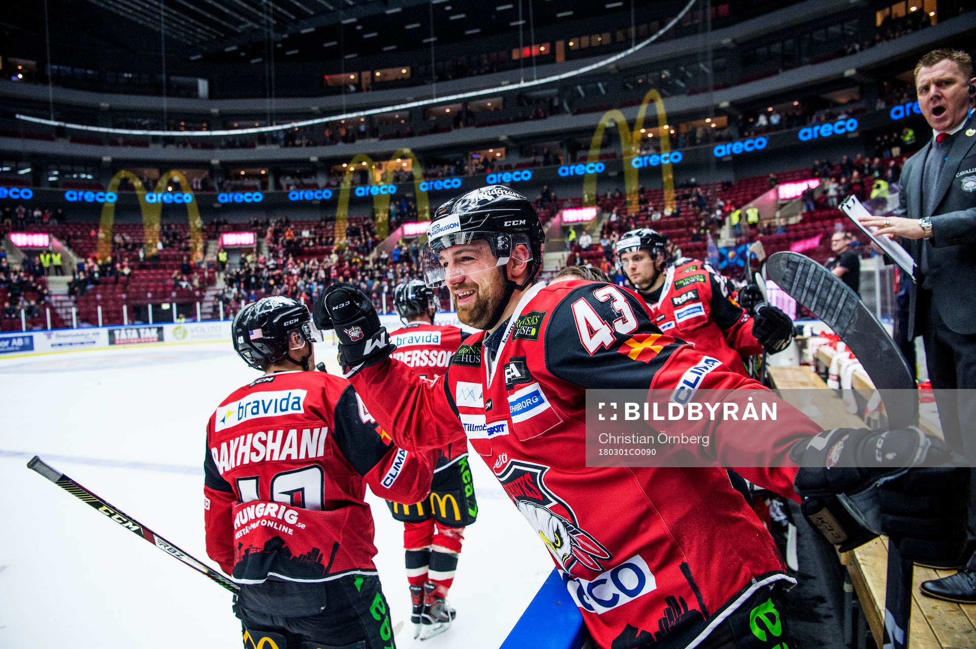 Malmö Redhawks Nichlas Hardt jublar