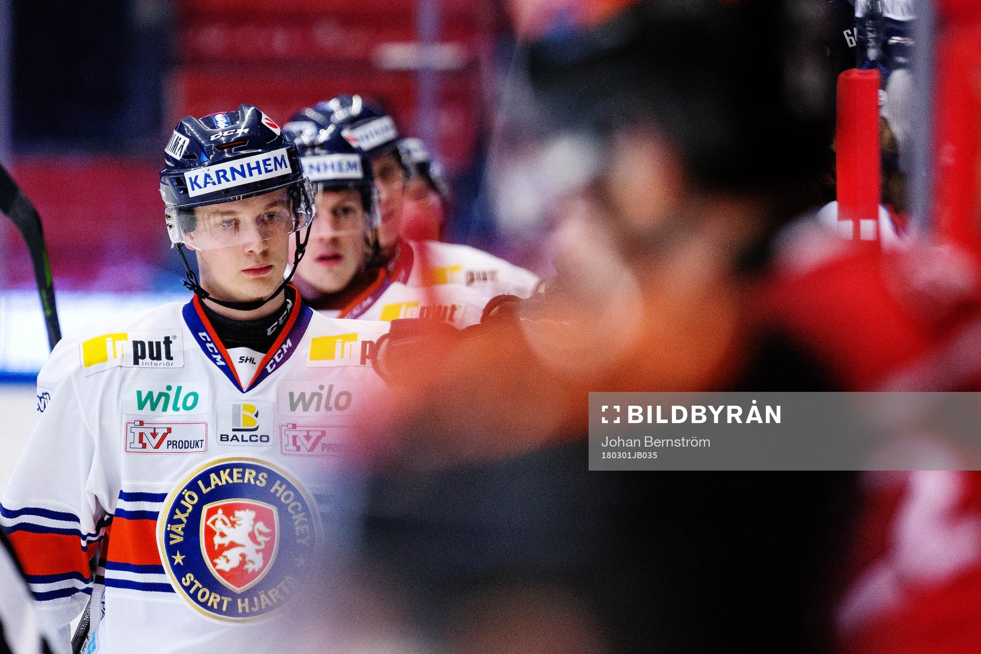 Växjös Elias Pettersson jublar