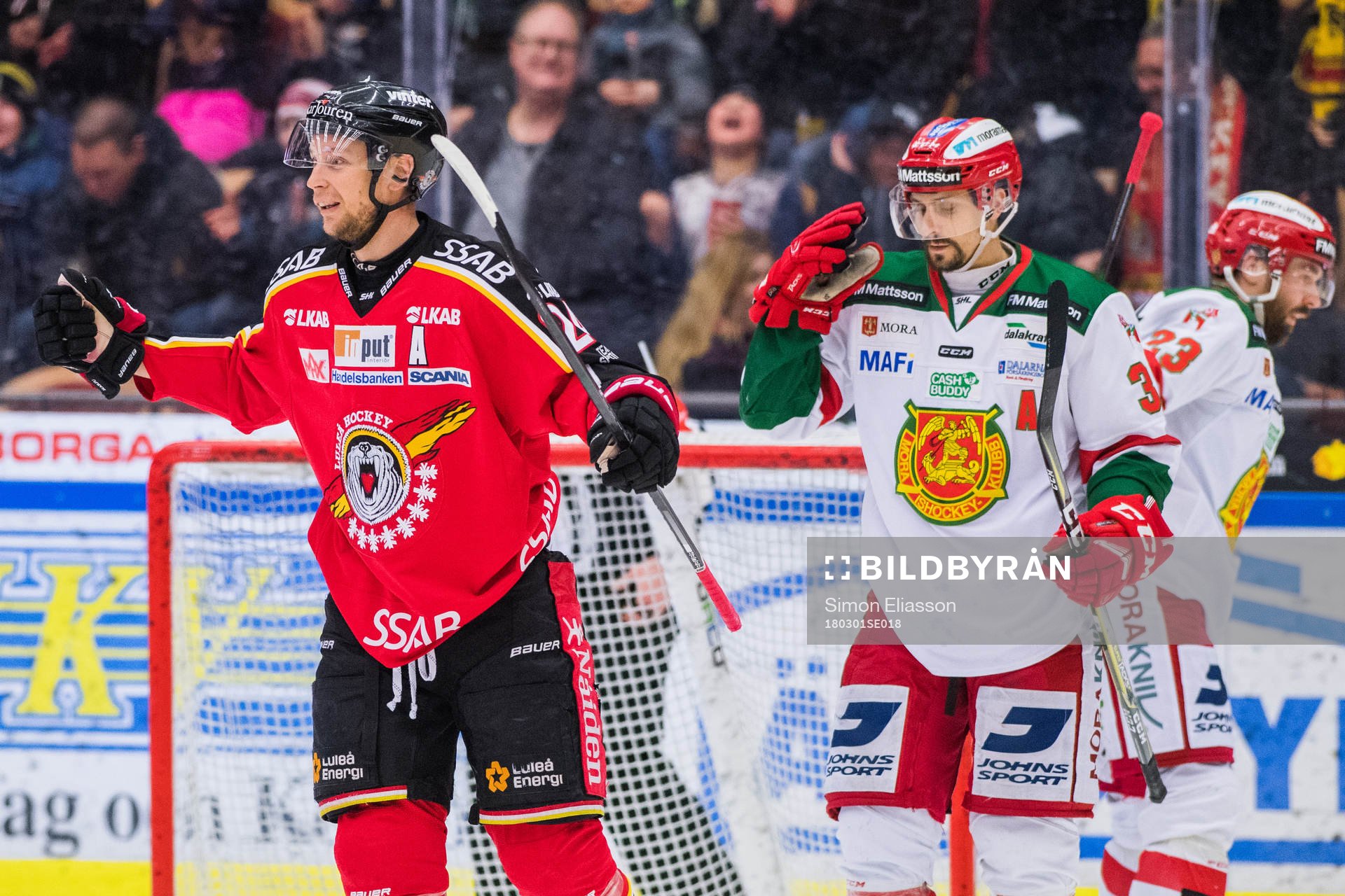 Luleås Johan Harju jublar