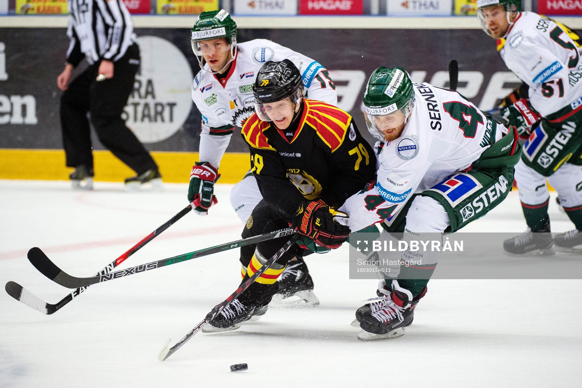Frölundas Matt Donovan och Pontus Widerström