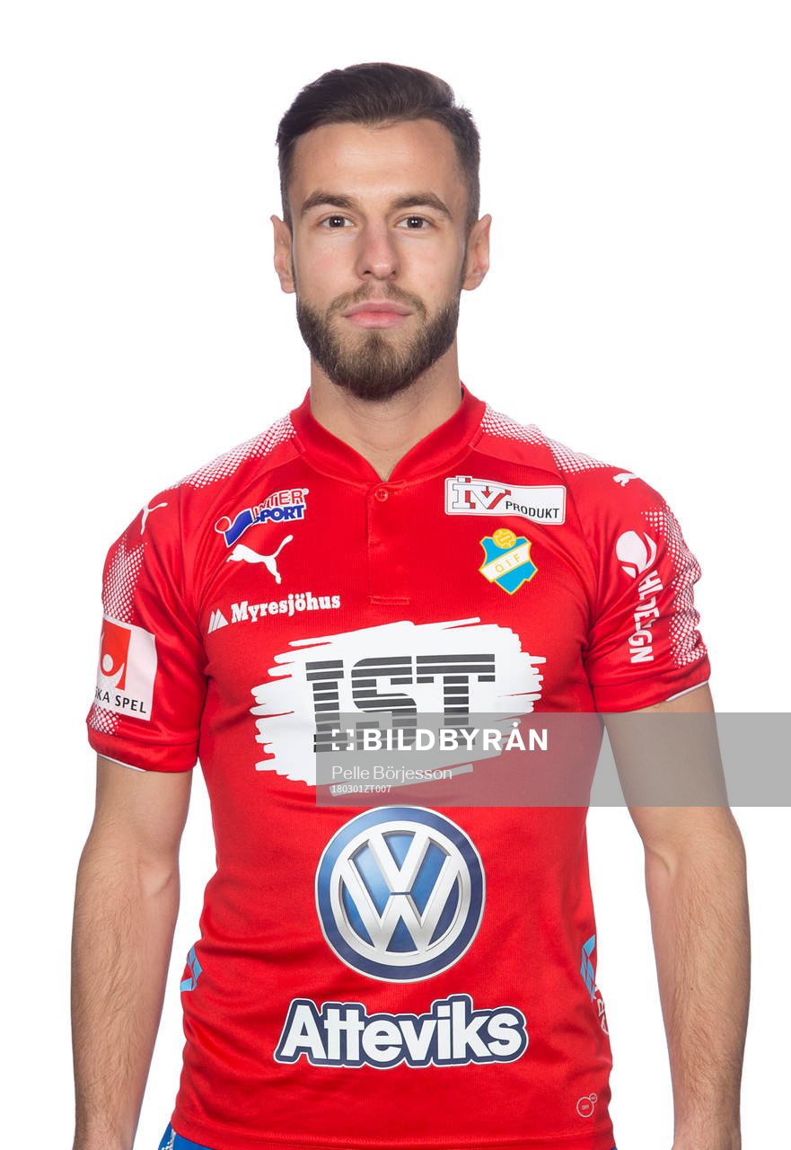 Östers Admir Bajrovic poserar för ett porträtt den 1 mars 2018 i Växjö.