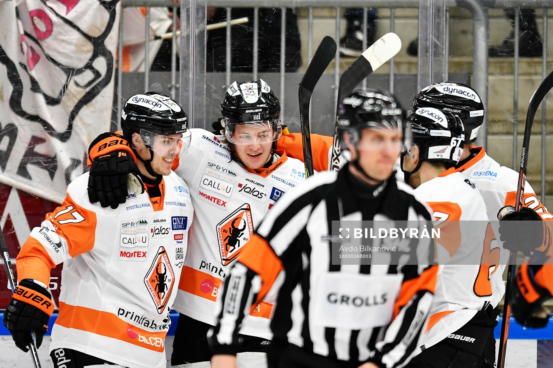 Karlskronas Joel Kellman och Carl Persson jublar