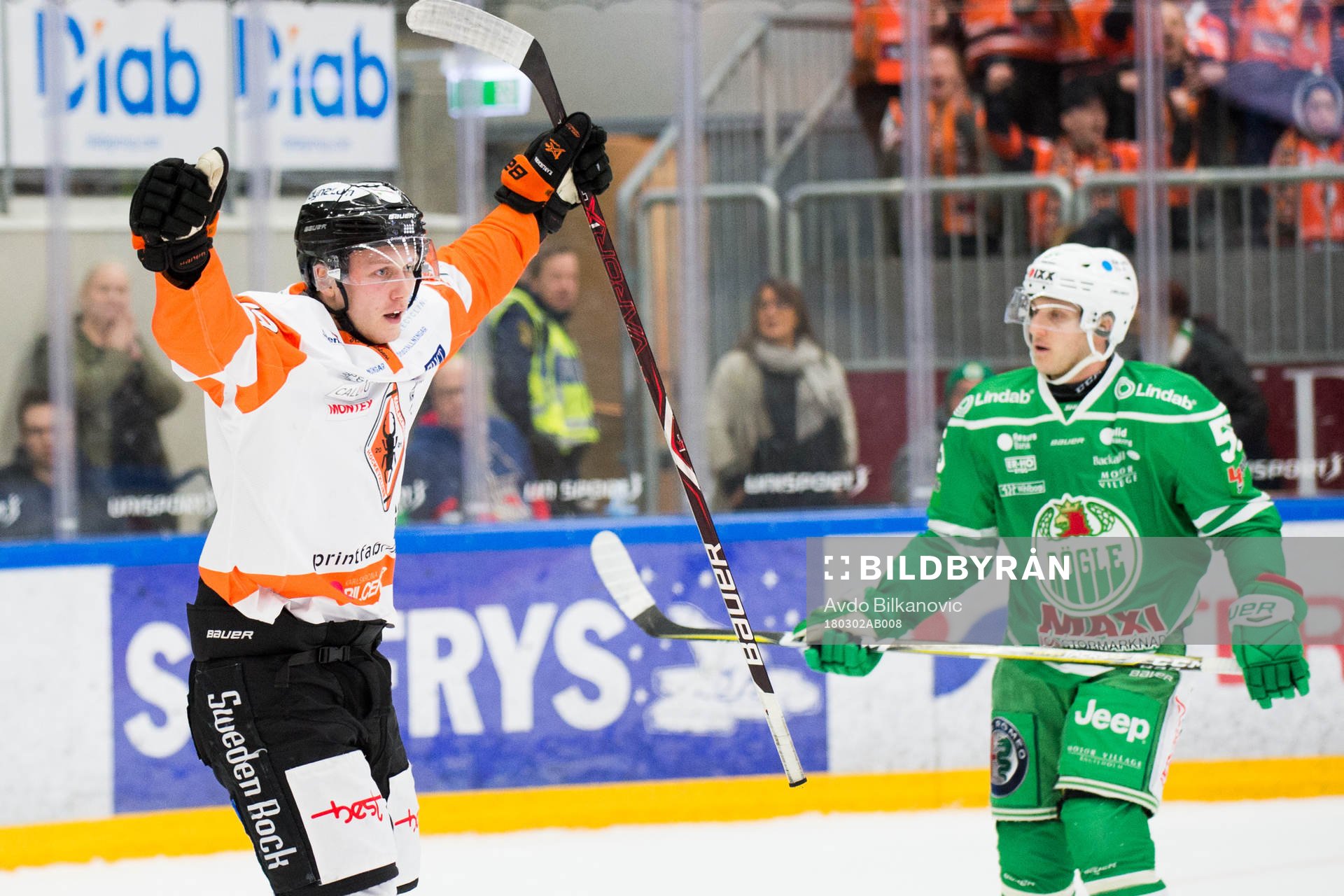 Karlskronas Emil Lundberg jublar