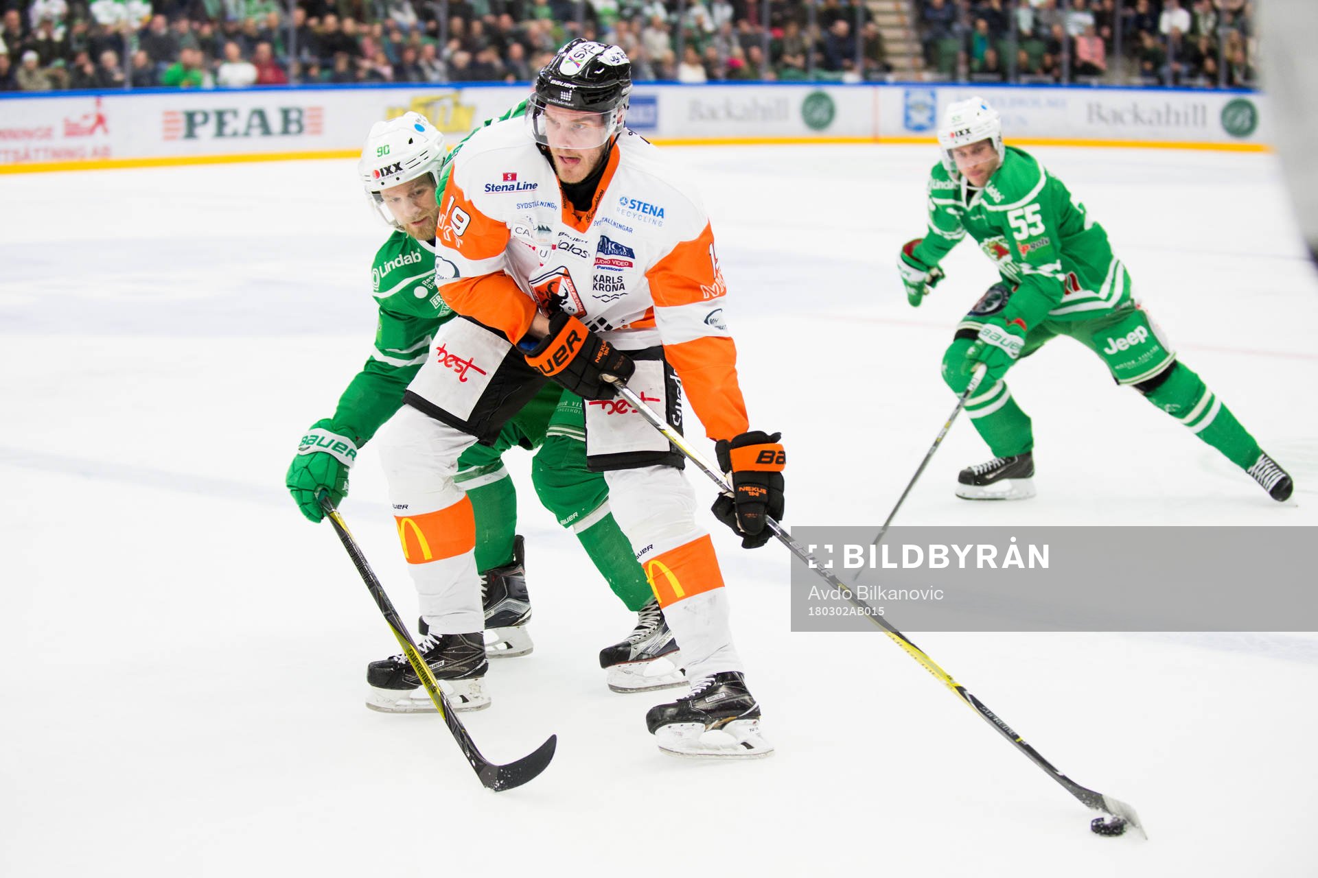 Karlskronas Kristoffer Söder och Rögles Ted Brithén