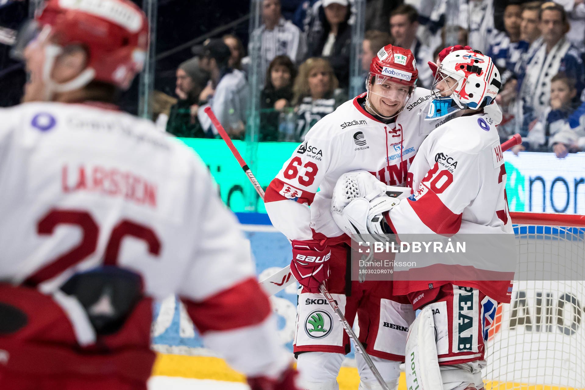 Timrås Tobias Liljendahloch målvakt Henrik Haukeland