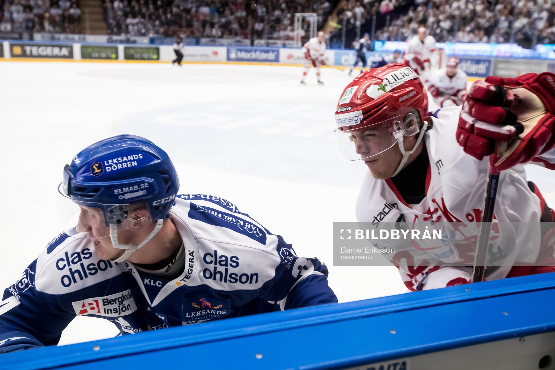 Leksands Olle Alsing och Timrås Emil Berglund  i