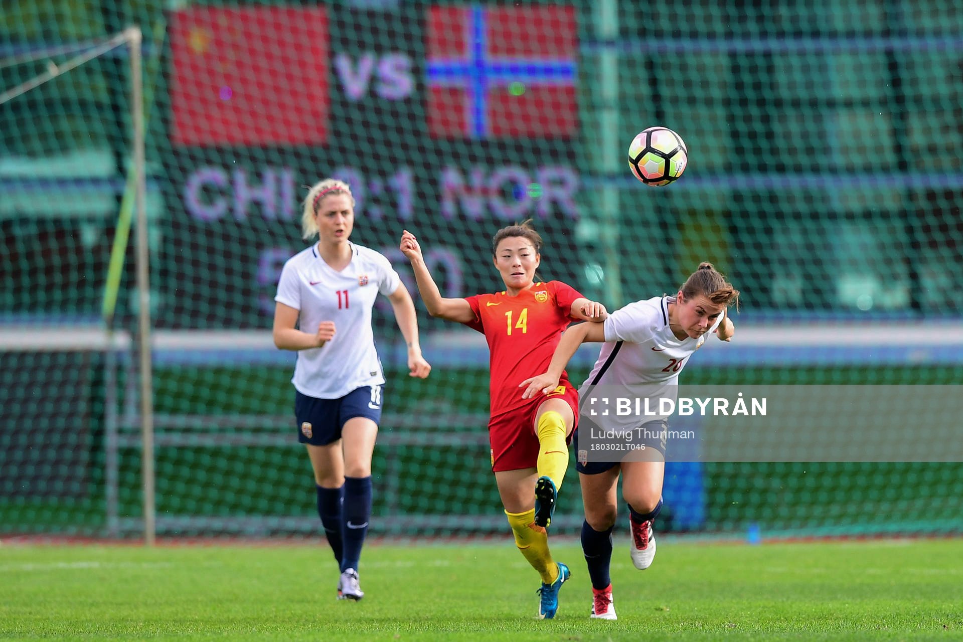Kinas Xu Yanlu och Norges Emilie Bosshard Haavi
