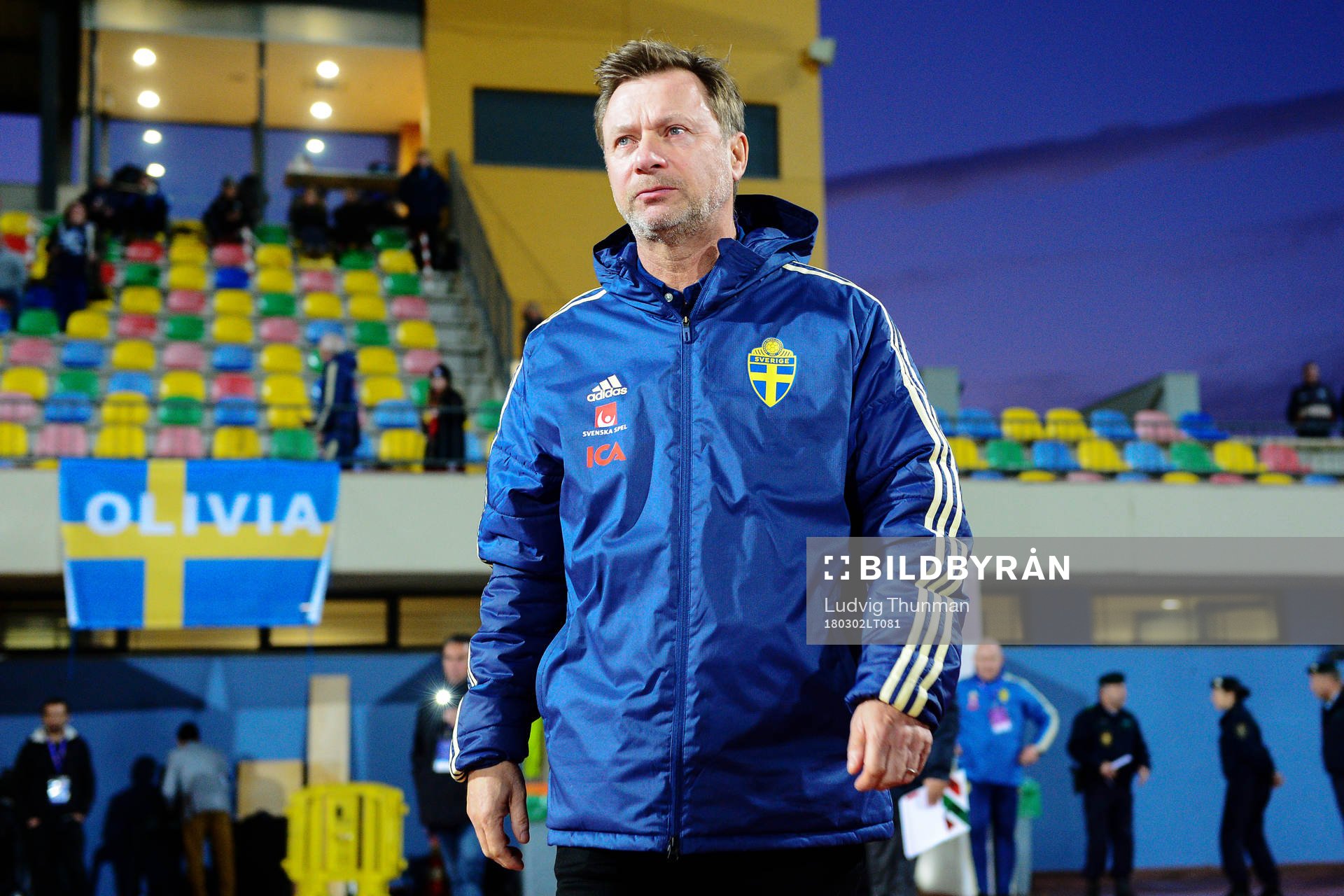 Sveriges förbundskapten Peter Gerhardsson