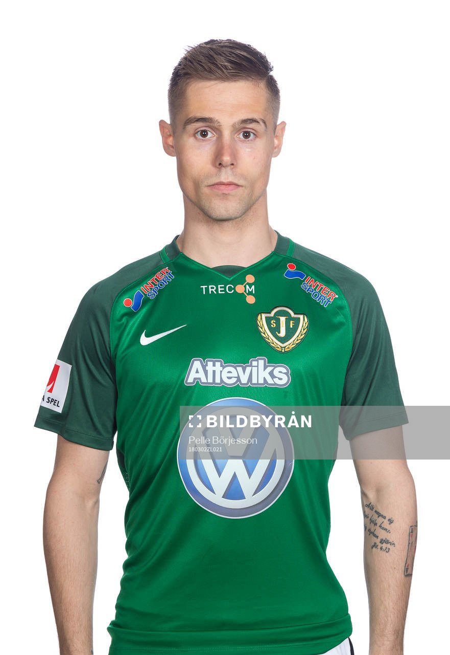 Jönköpings Arni Vilhjalmsson poserar för ett porträtt den 2 mars 2018 i Jönköping.