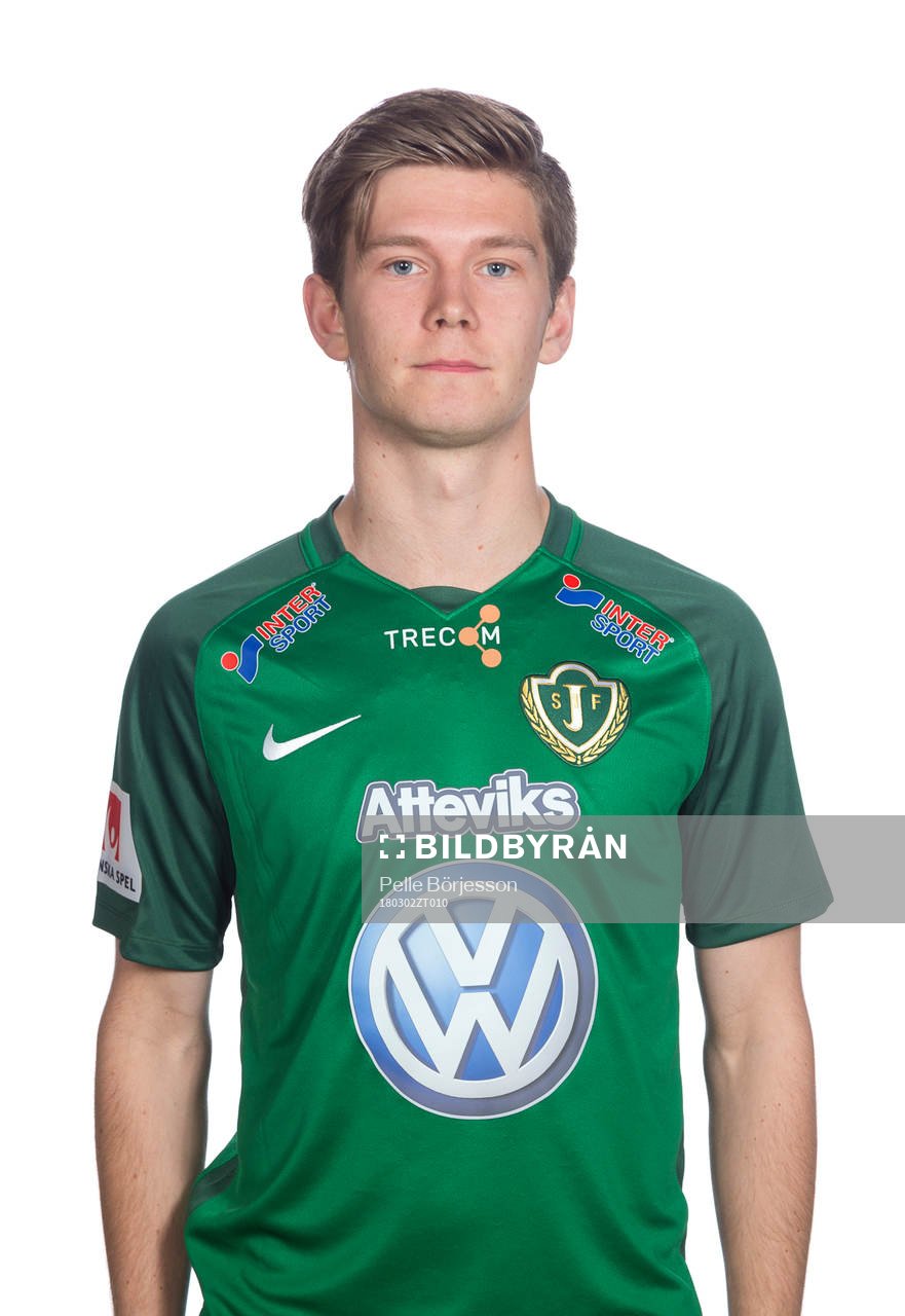 Jönköpings Adam Fägerhag poserar för ett porträtt den 2 mars 2018 i Jönköping.