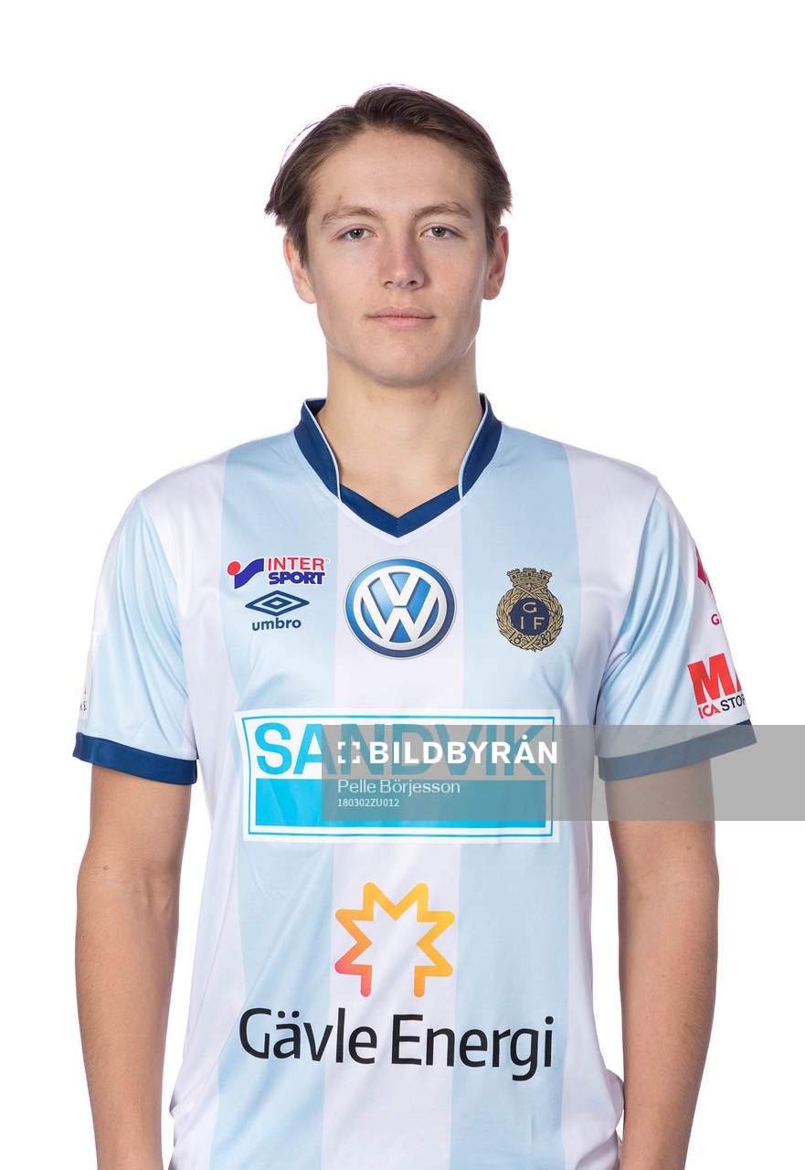Gefle:s Samuel Gussman poserar för ett porträtt den 2 mars 2018 i Gävle.