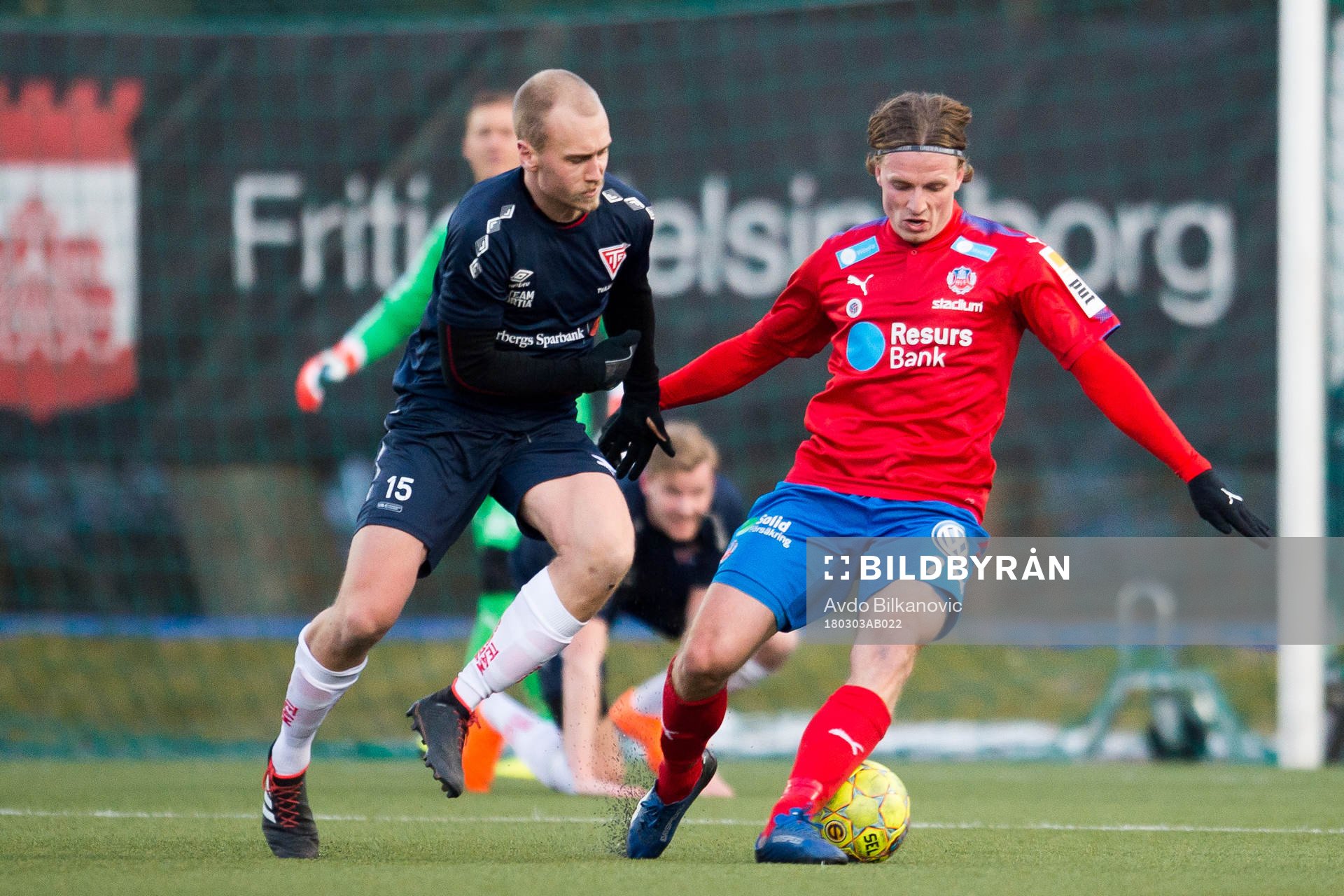Helsingborgs Carl Johansson och Tvååker Jakob Adolfsson