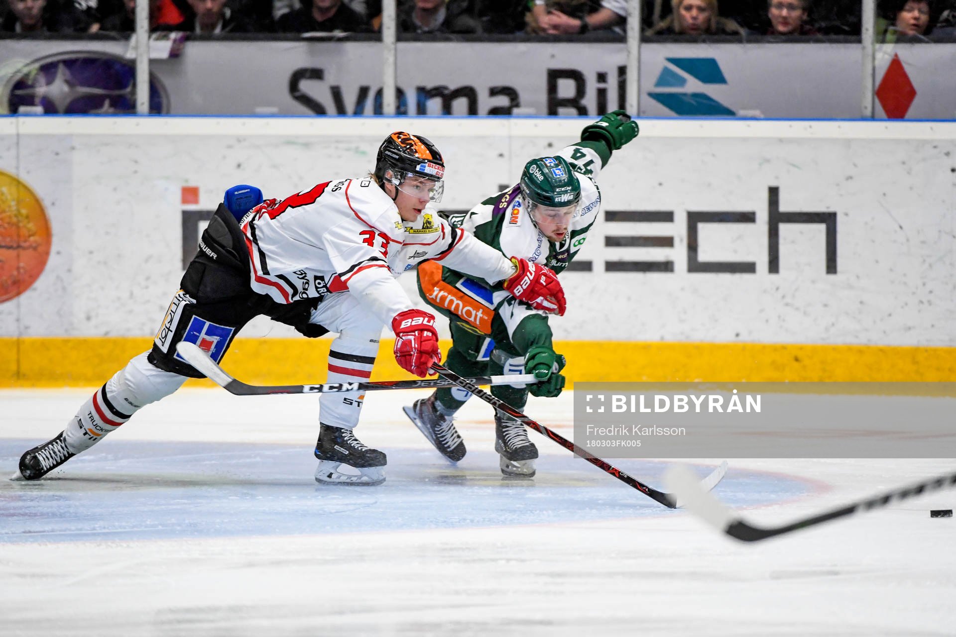 Örebros Christopher Mastomäki och Färjestads Rasmus