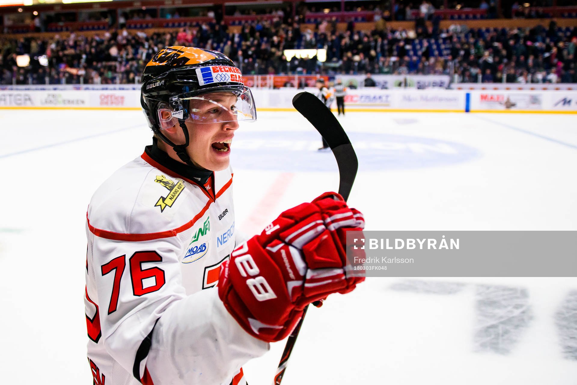 Örebros Jere Sallinen jublar
