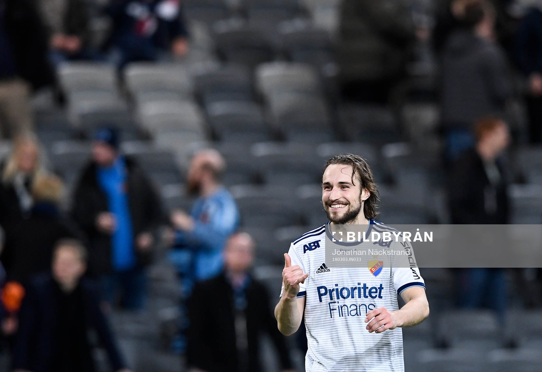 Djurgårdens Kevin Walker jublar