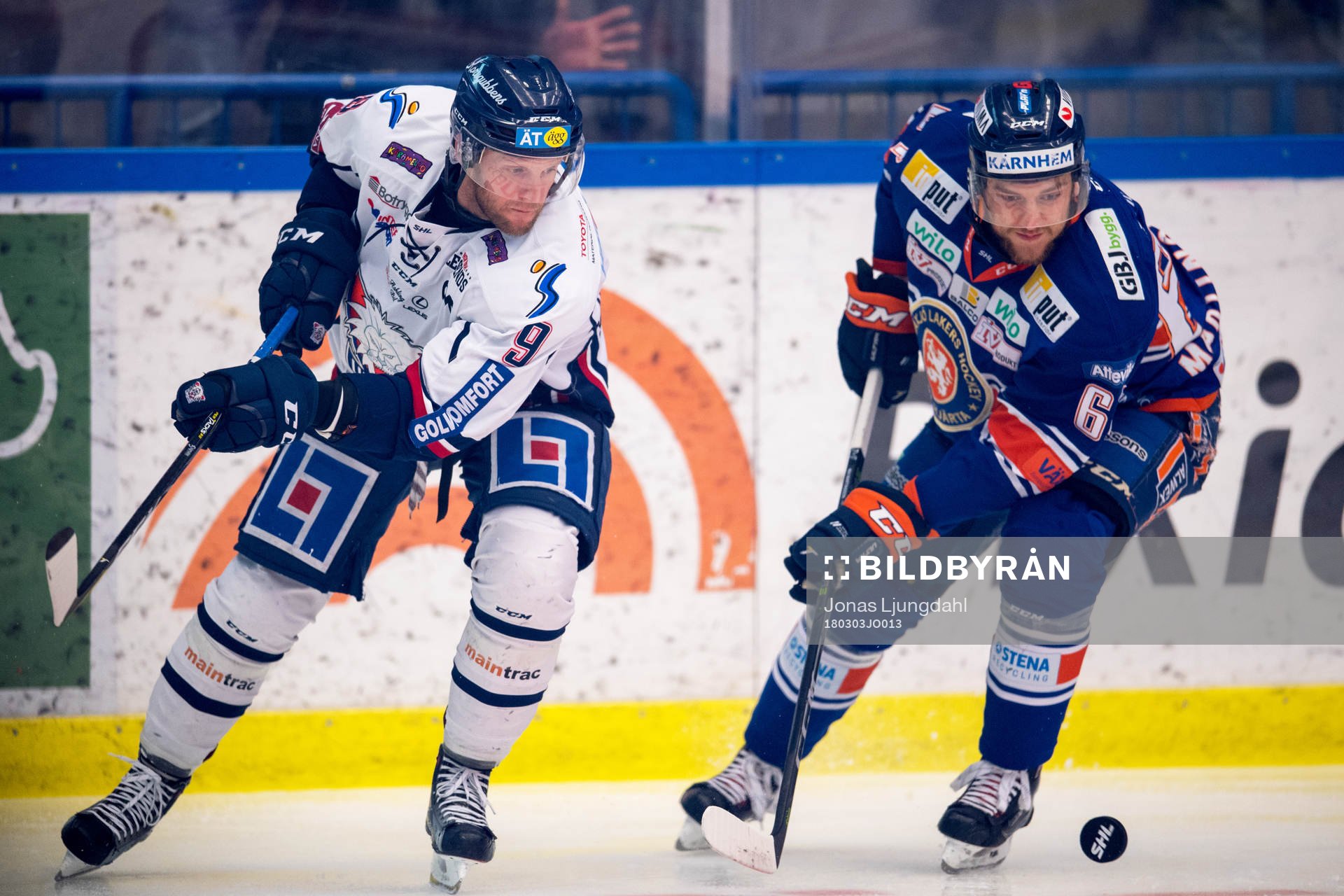 Linköpings Tony Mårtensson och Växjös Eric Martinsson