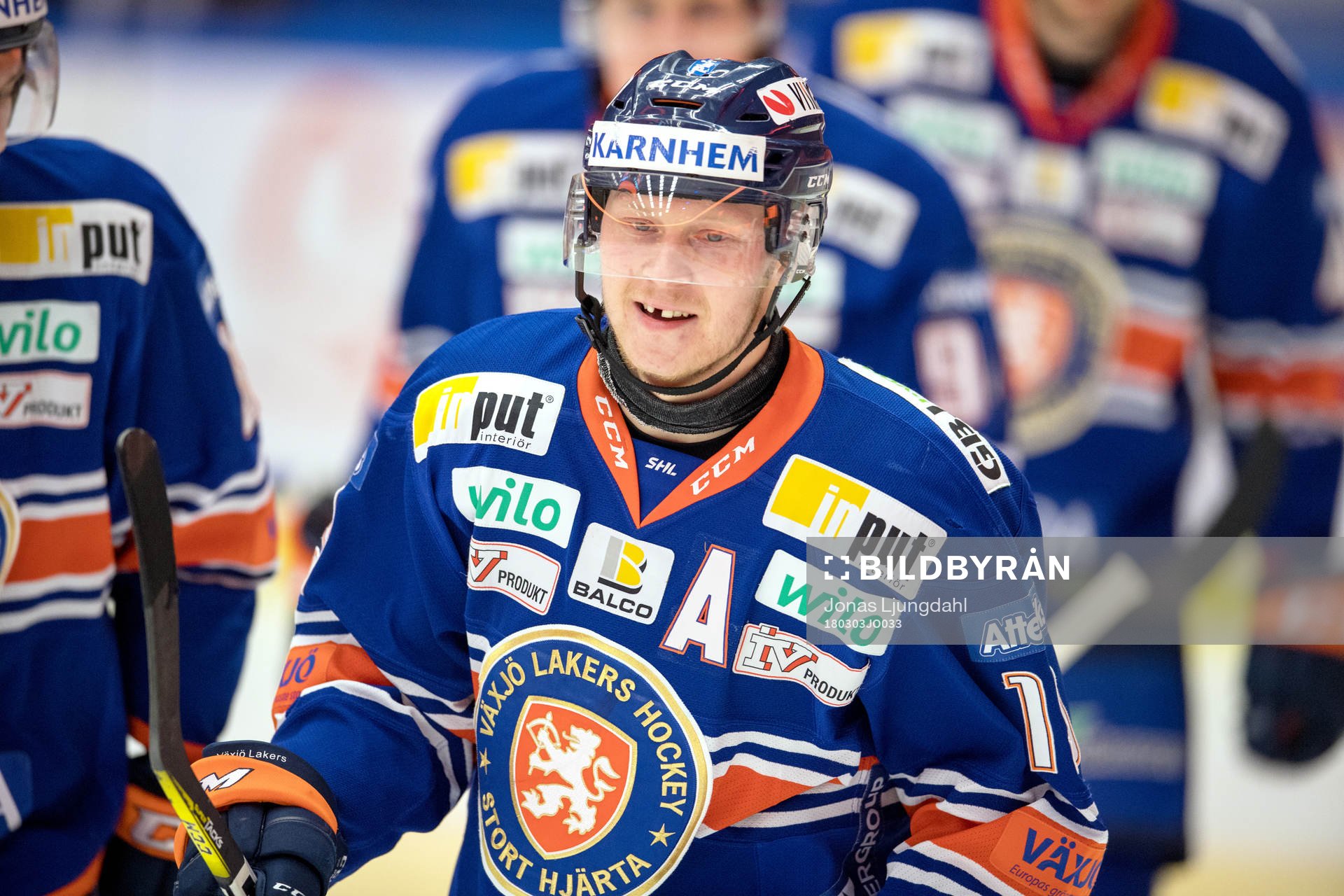 Växjös Tuomas Kiiskinen jublar