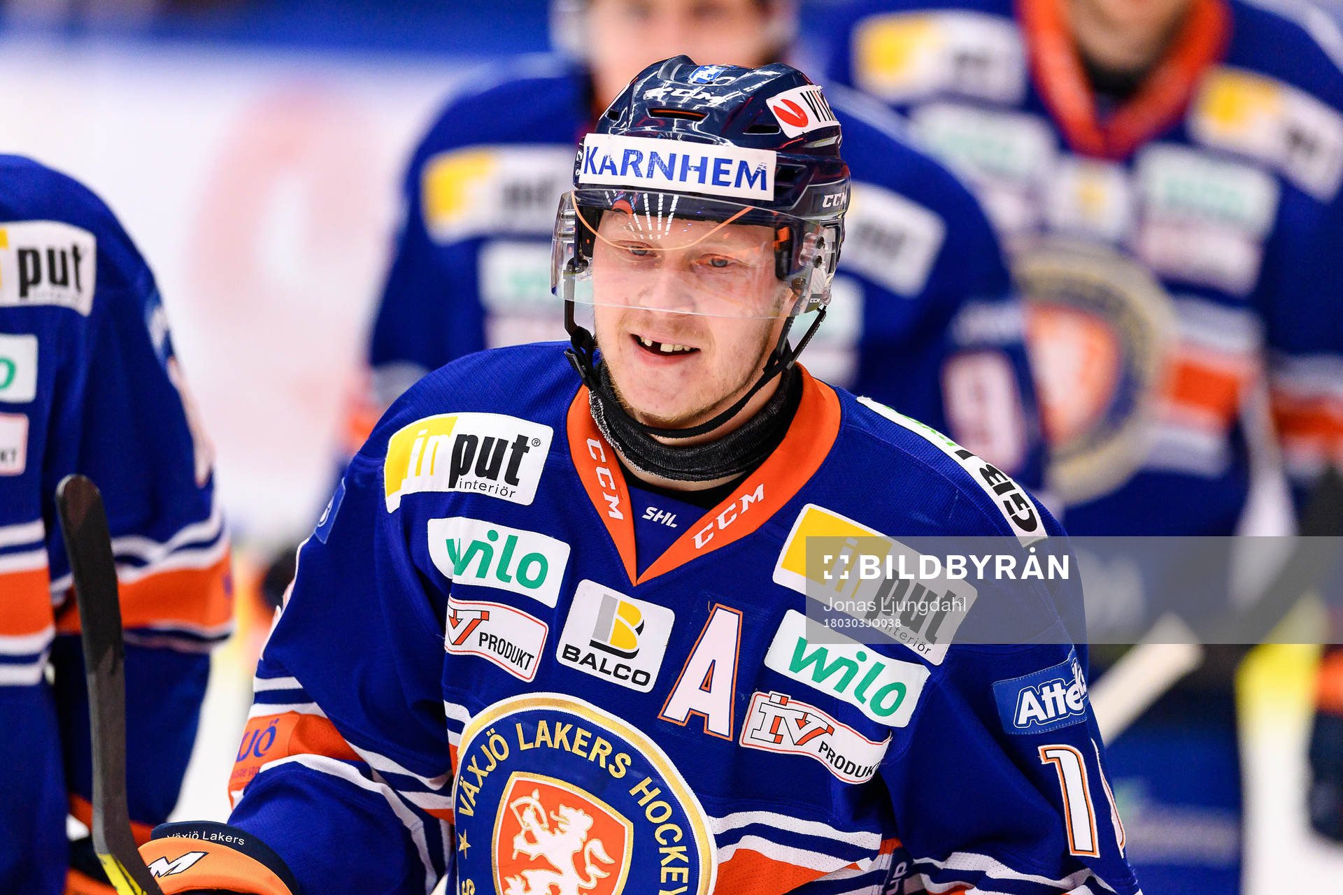 Växjös Tuomas Kiiskinen jublar
