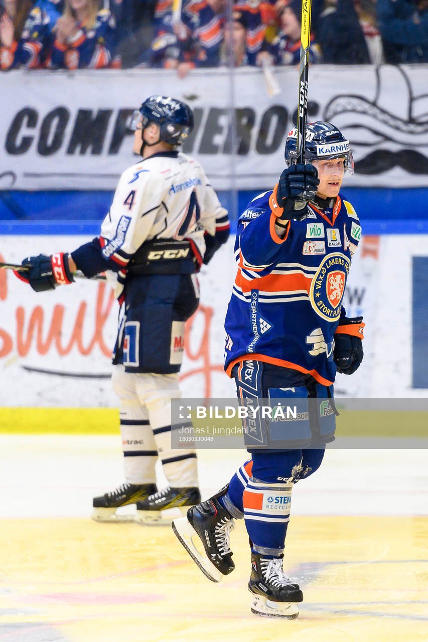 Växjös Tuomas Kiiskinen jublar
