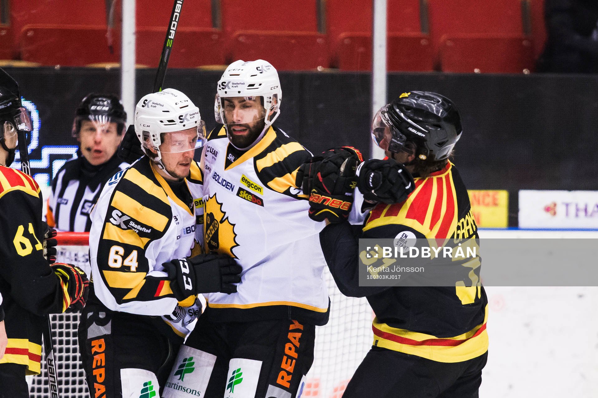Skellefteås Jonathan Pudas och Brynäs Jonathan Granström