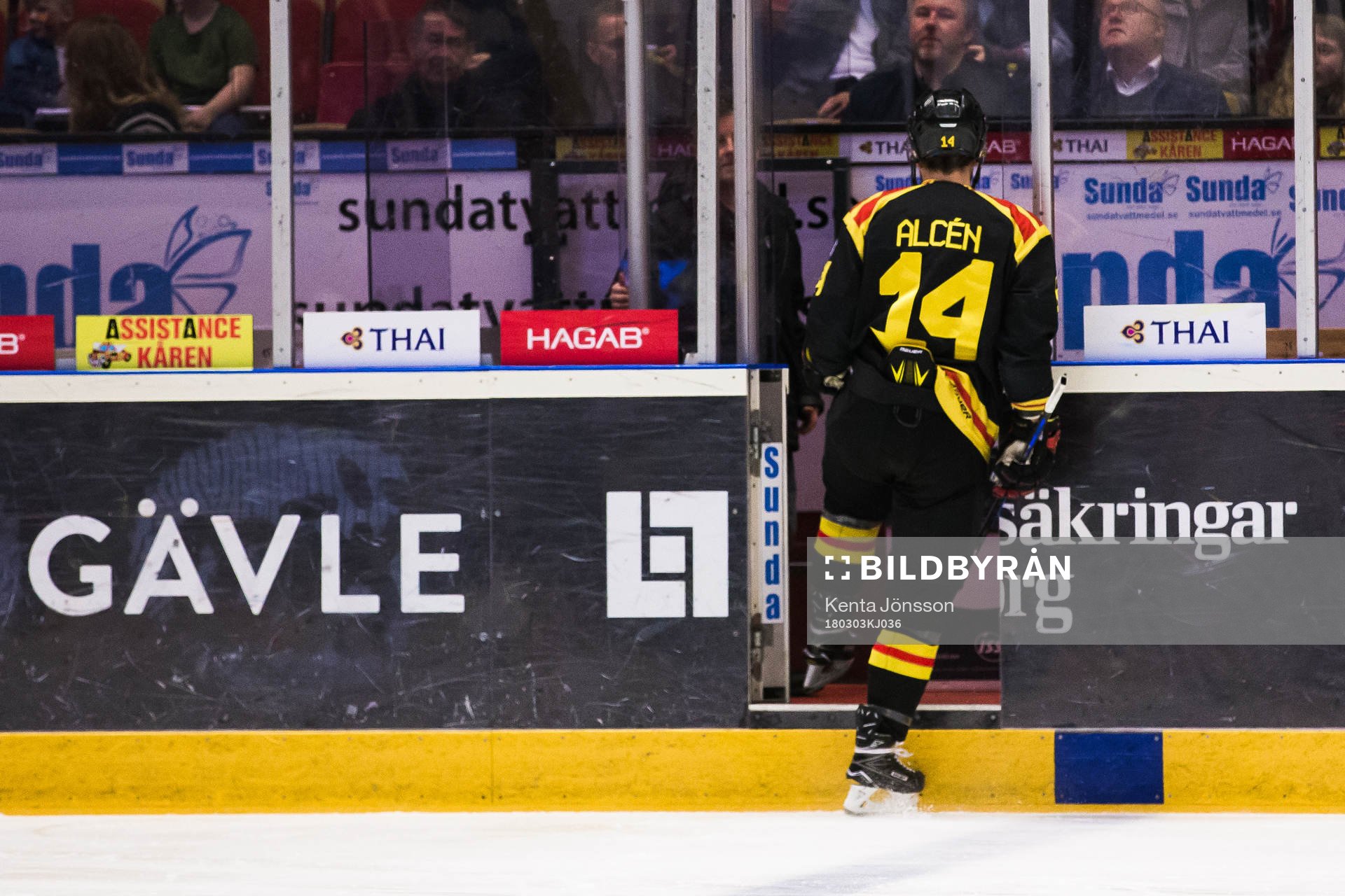 Brynäs Johan Alcén blir utvisad
