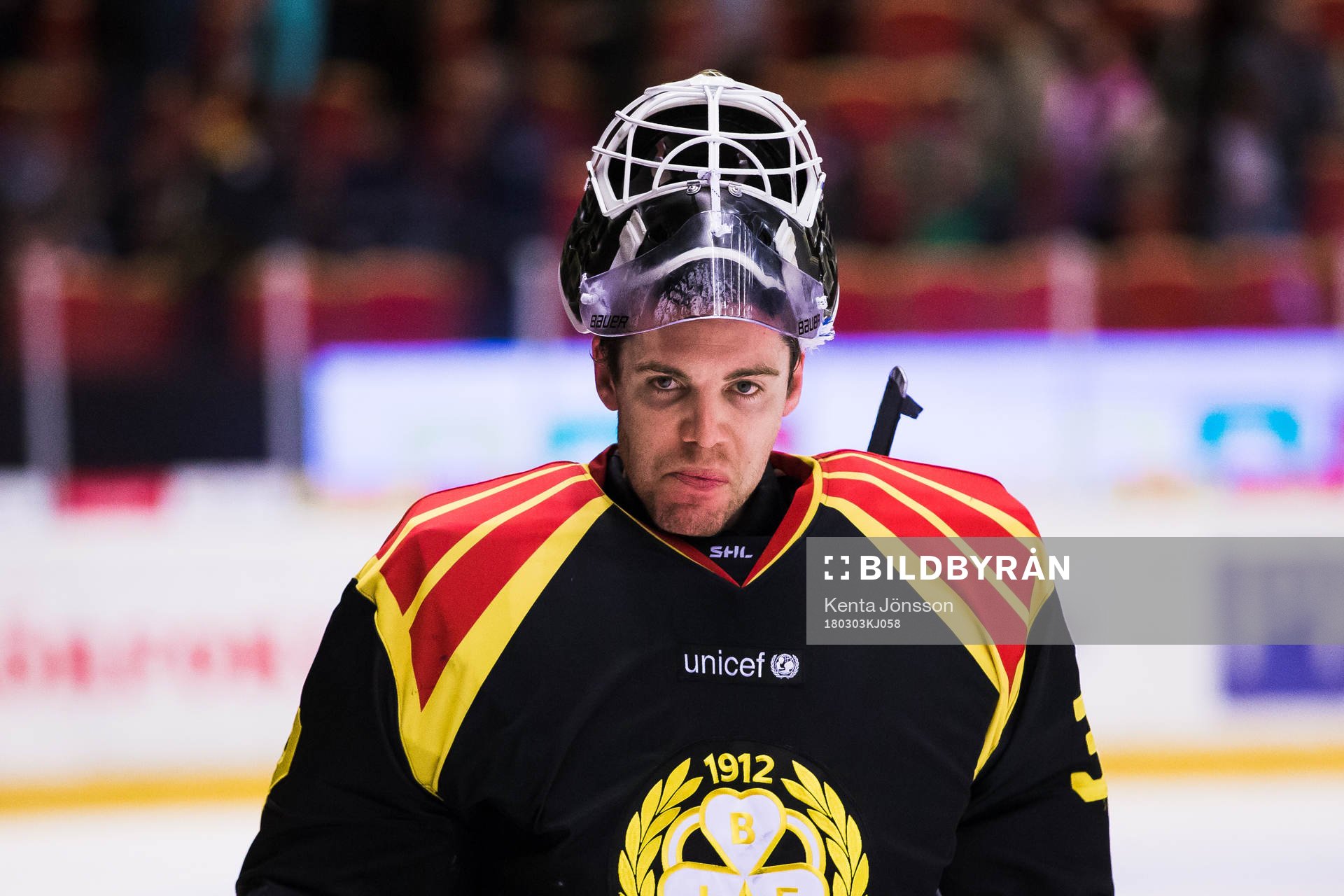 Brynäs målvakt Linus Fernström