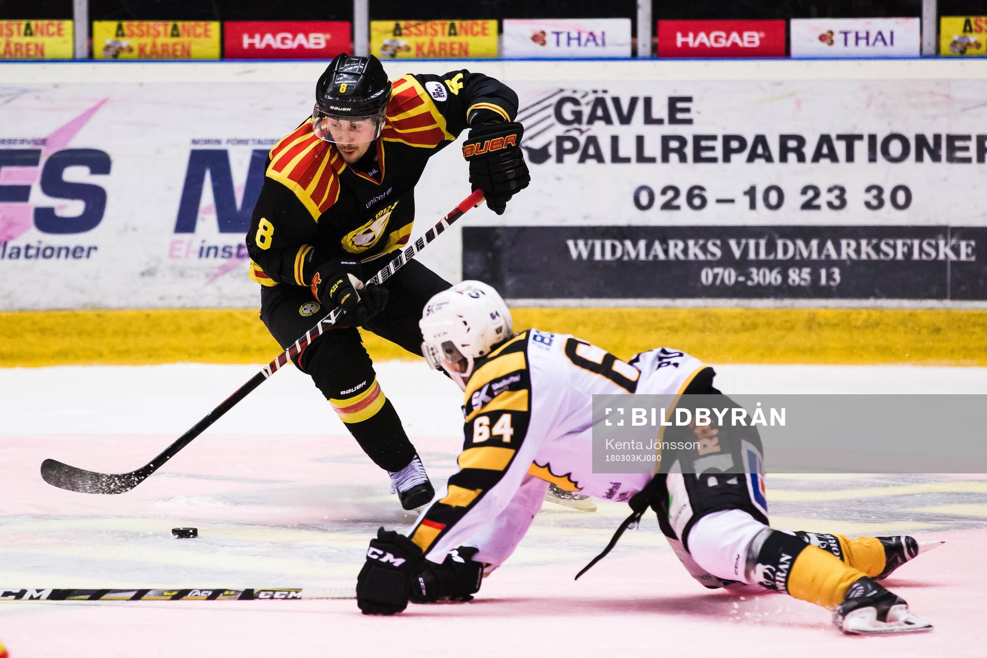 Brynäs Aaron Palushaj och Skellefteås Jonathan Pudas