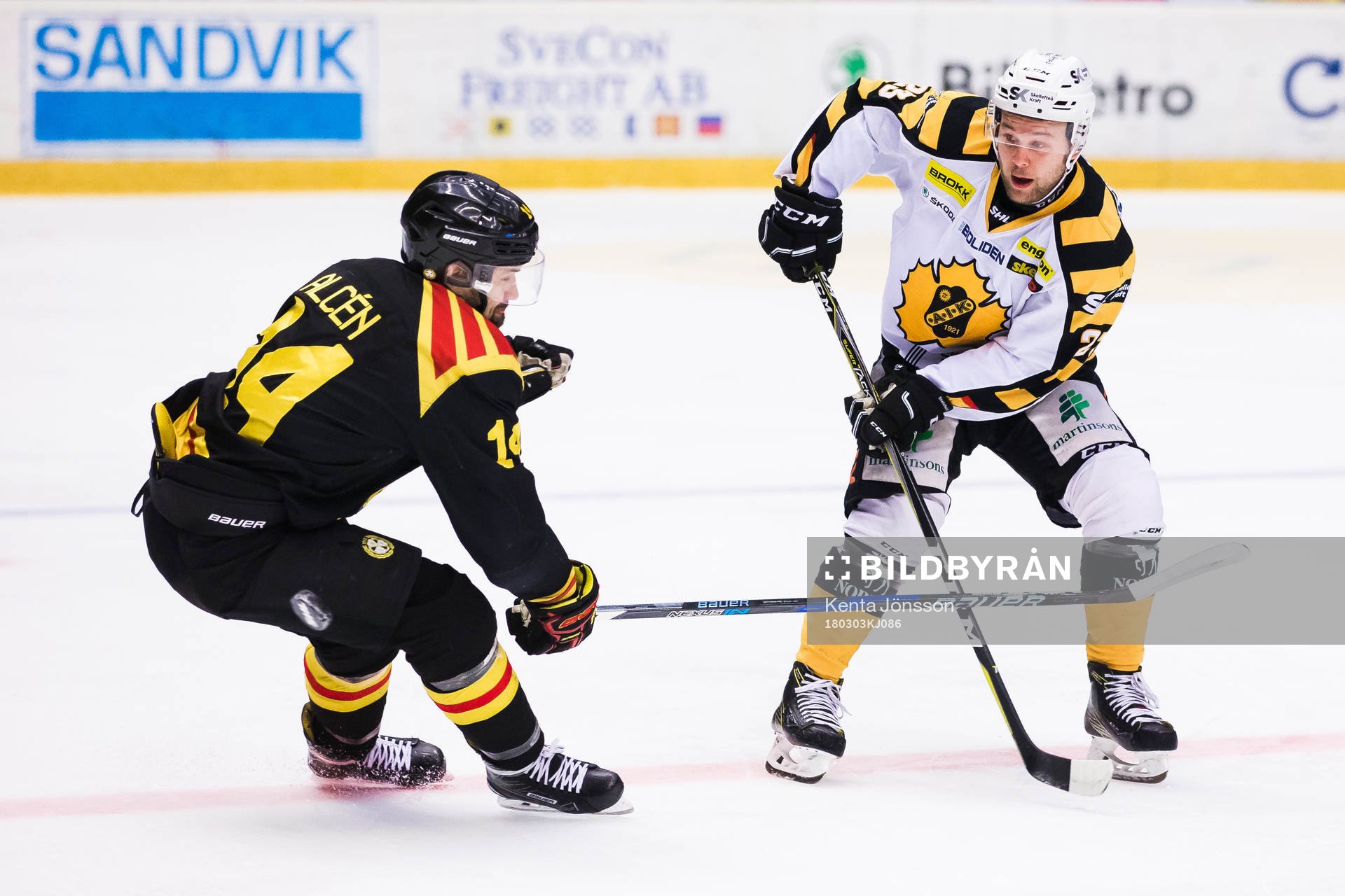 Skellefteås Mark Katic och Brynäs Johan Alcén