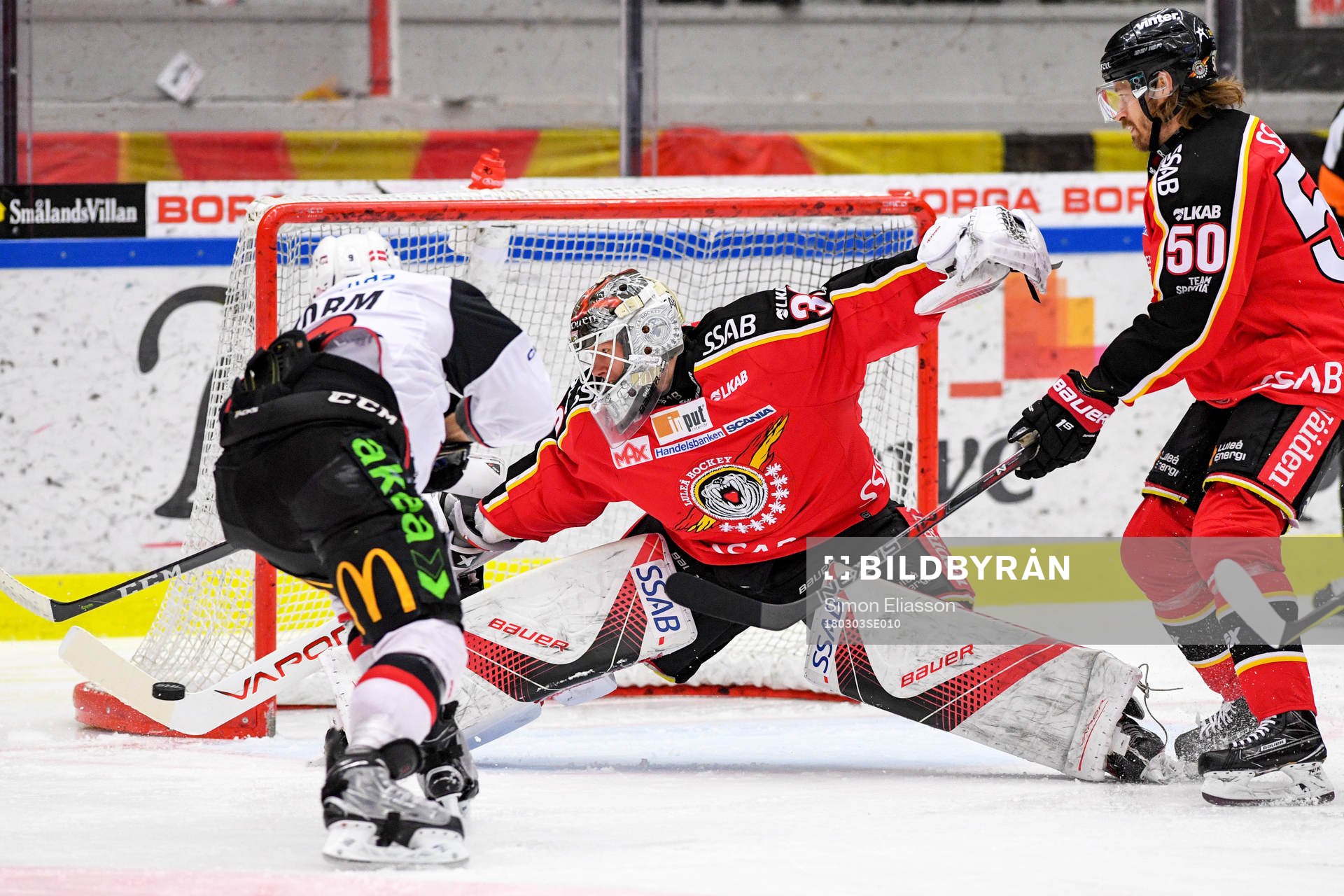 Luleås målvakt Filip Gustavsson