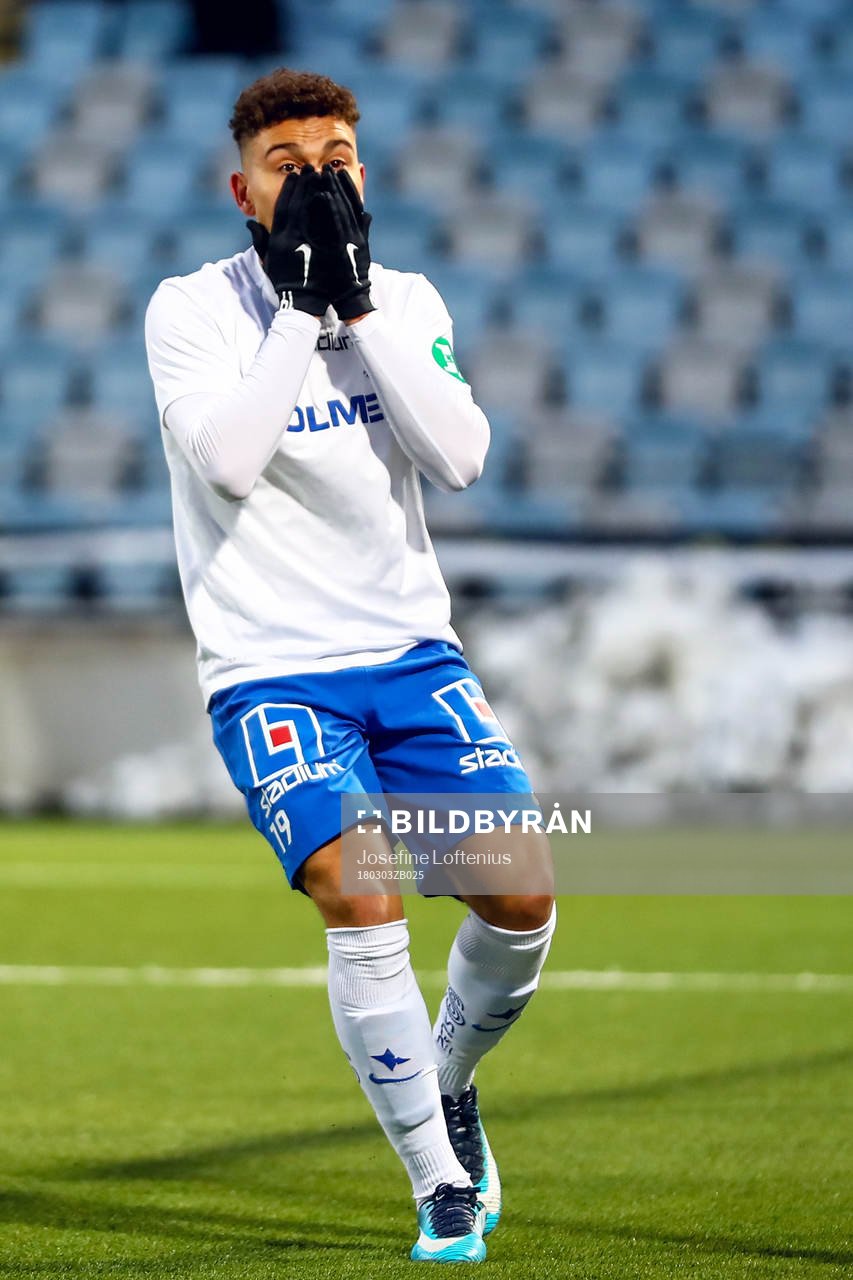 Norrköpings Jordan Larsson deppar