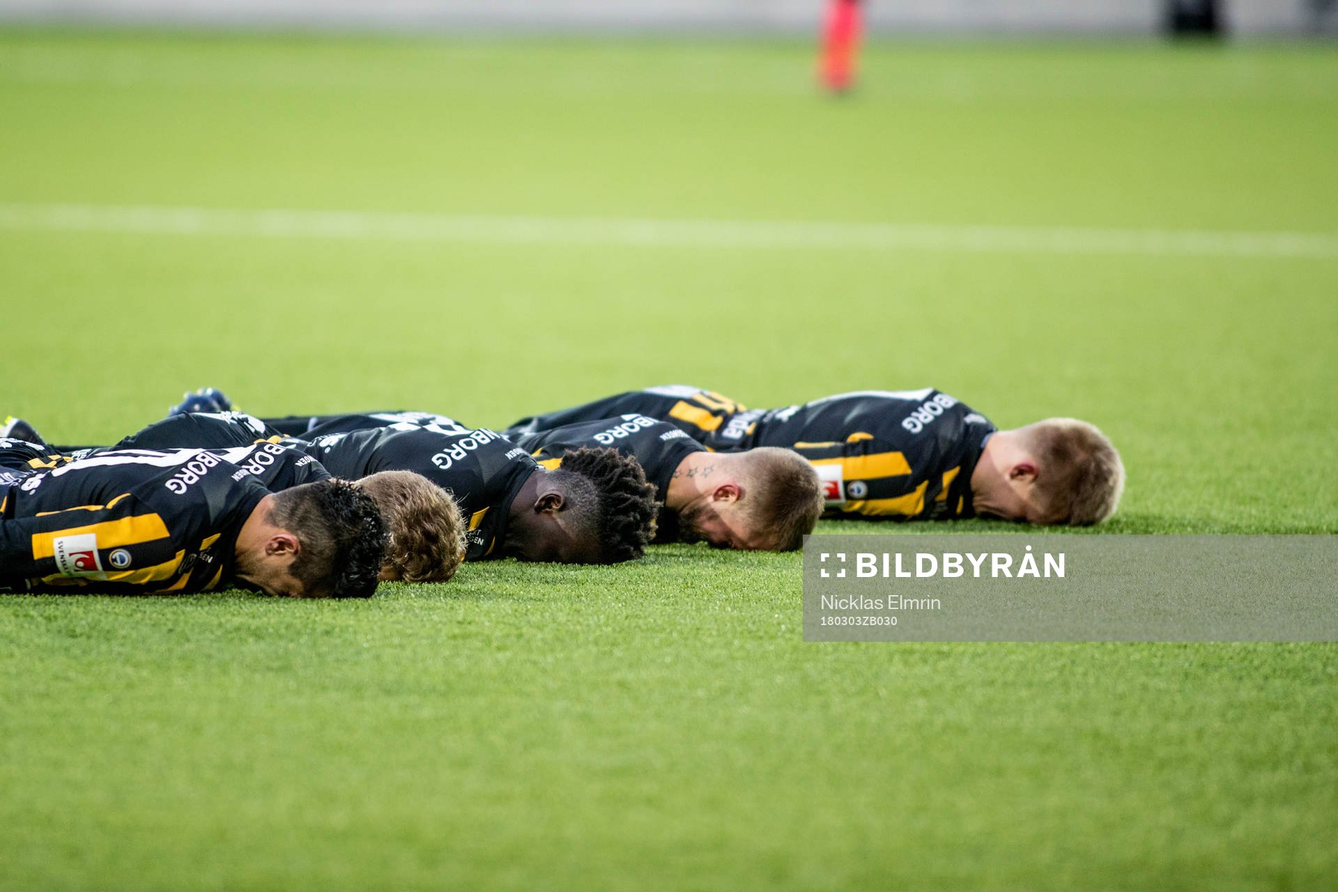 Häckens spelarnas jublar