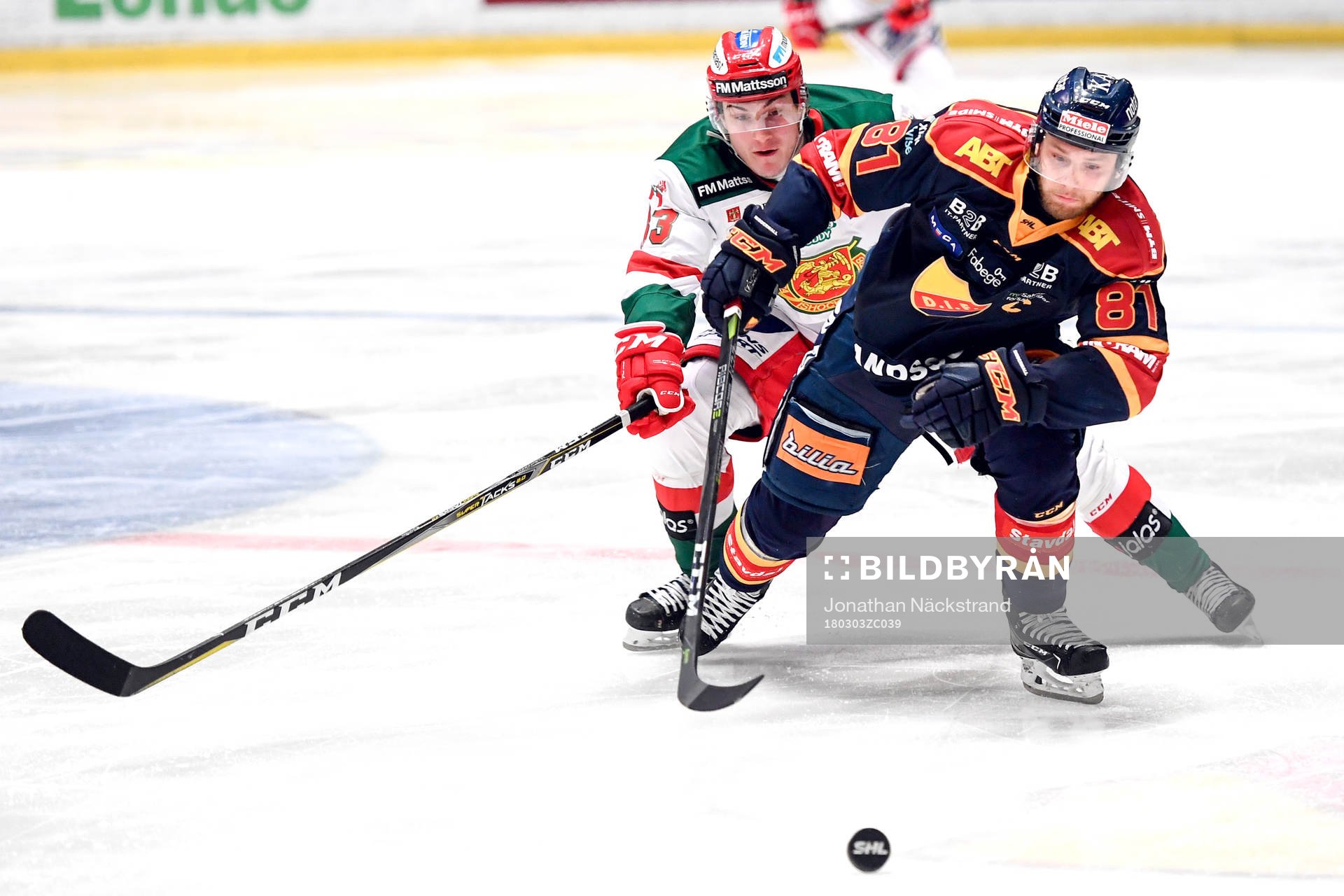 Moras Joakim Lilliehöök och Djurgårdens Calle Ridderwall