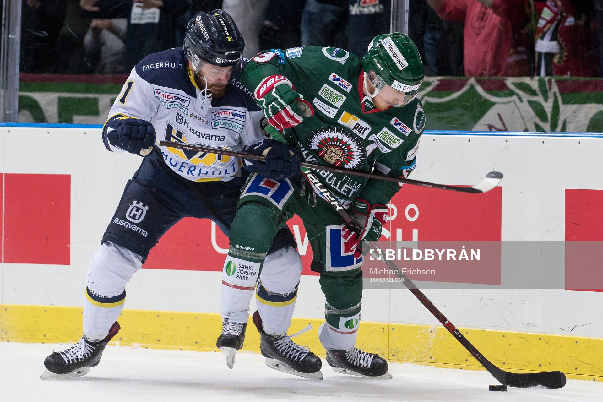 s Marc Zanetti och Frölundas Simon Hjalmarsson