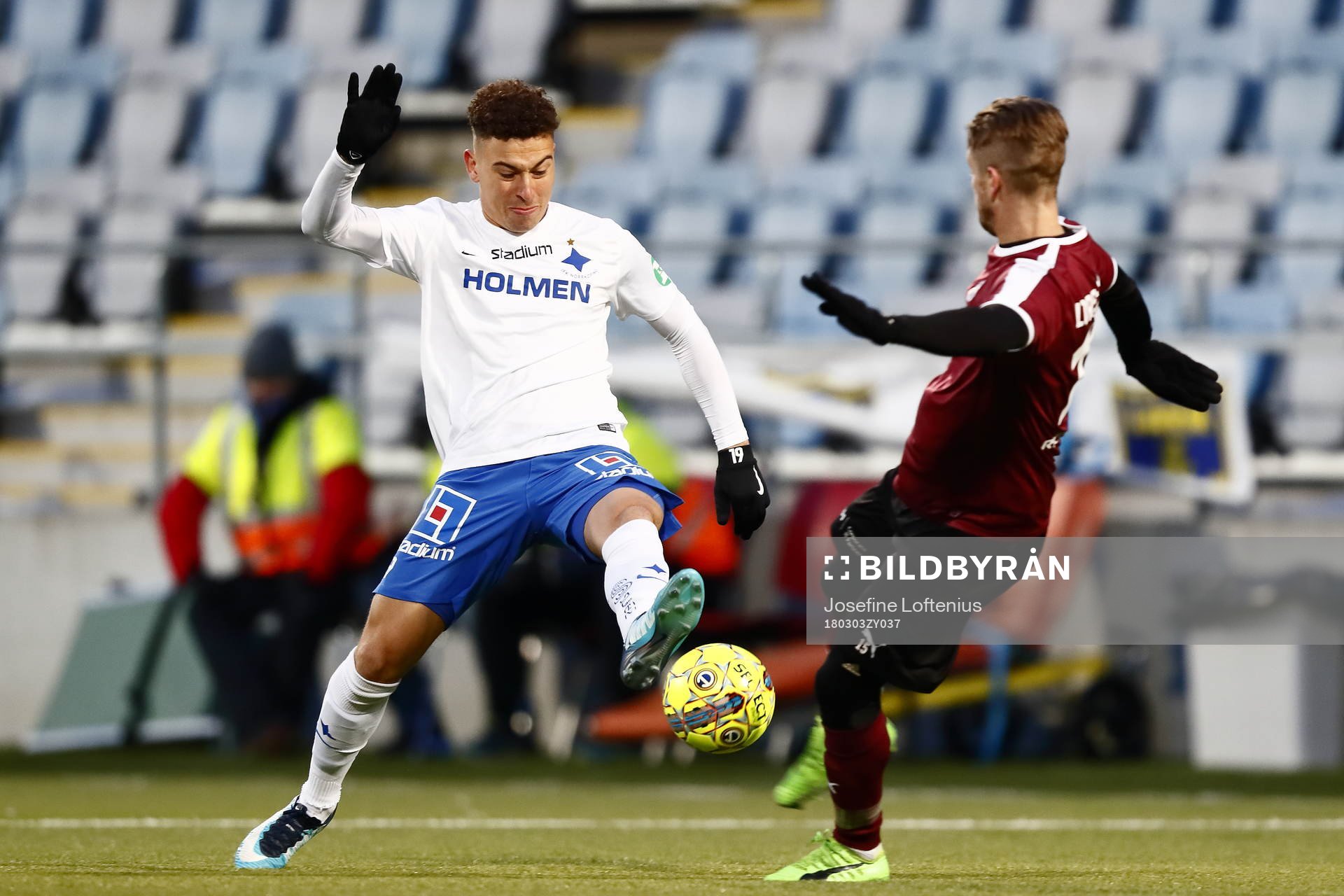 Norrköpings Jordan Larsson och Örebros Martin Lorentzon