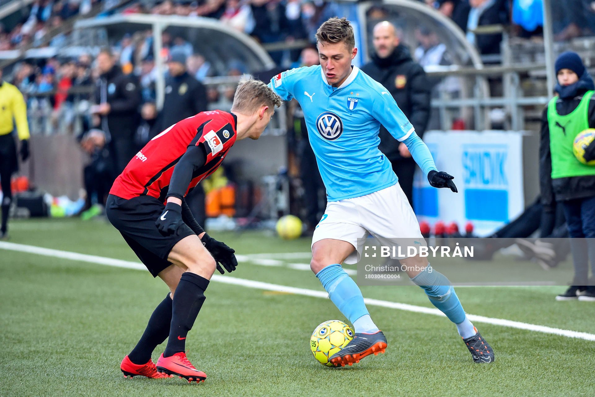 Malmö FFs Mattias Svanberg och Brommapojkarnas Victor Fors