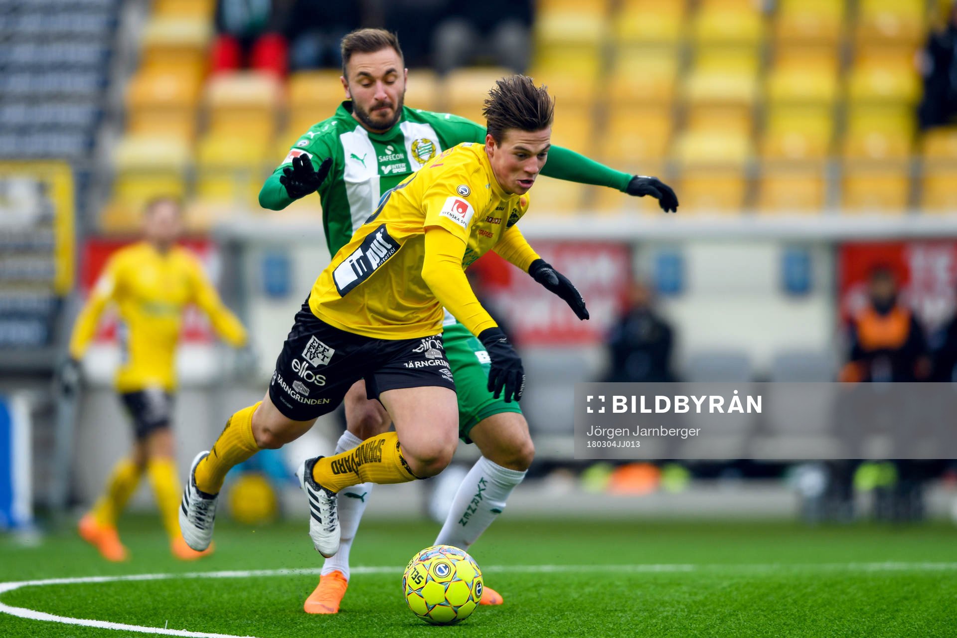 Hammarbys Muamer Tankovic och Elfsborgs Simon Olsson