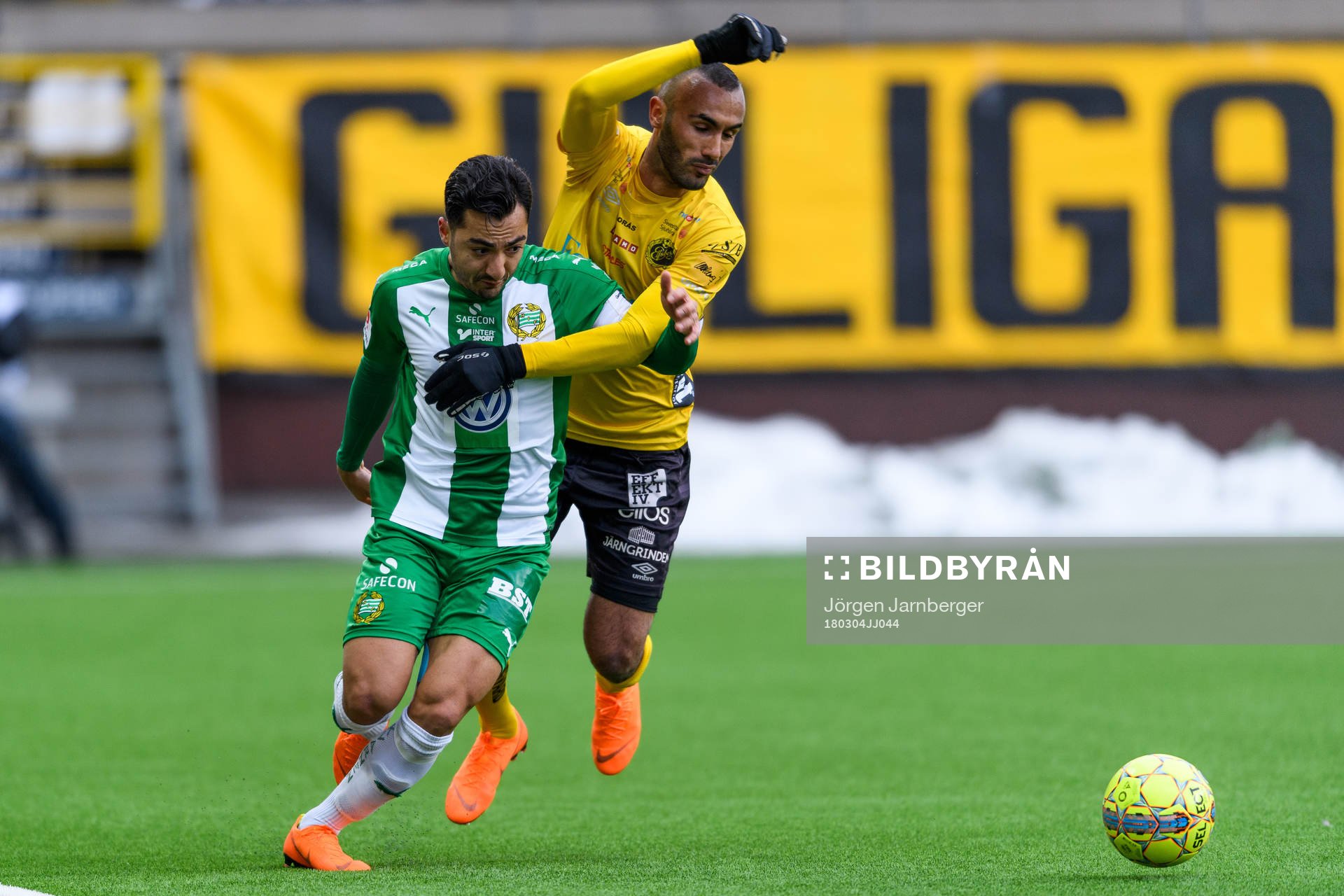 Hammarbys Jiloan Hamad och Elfsborgs Issam Jebali