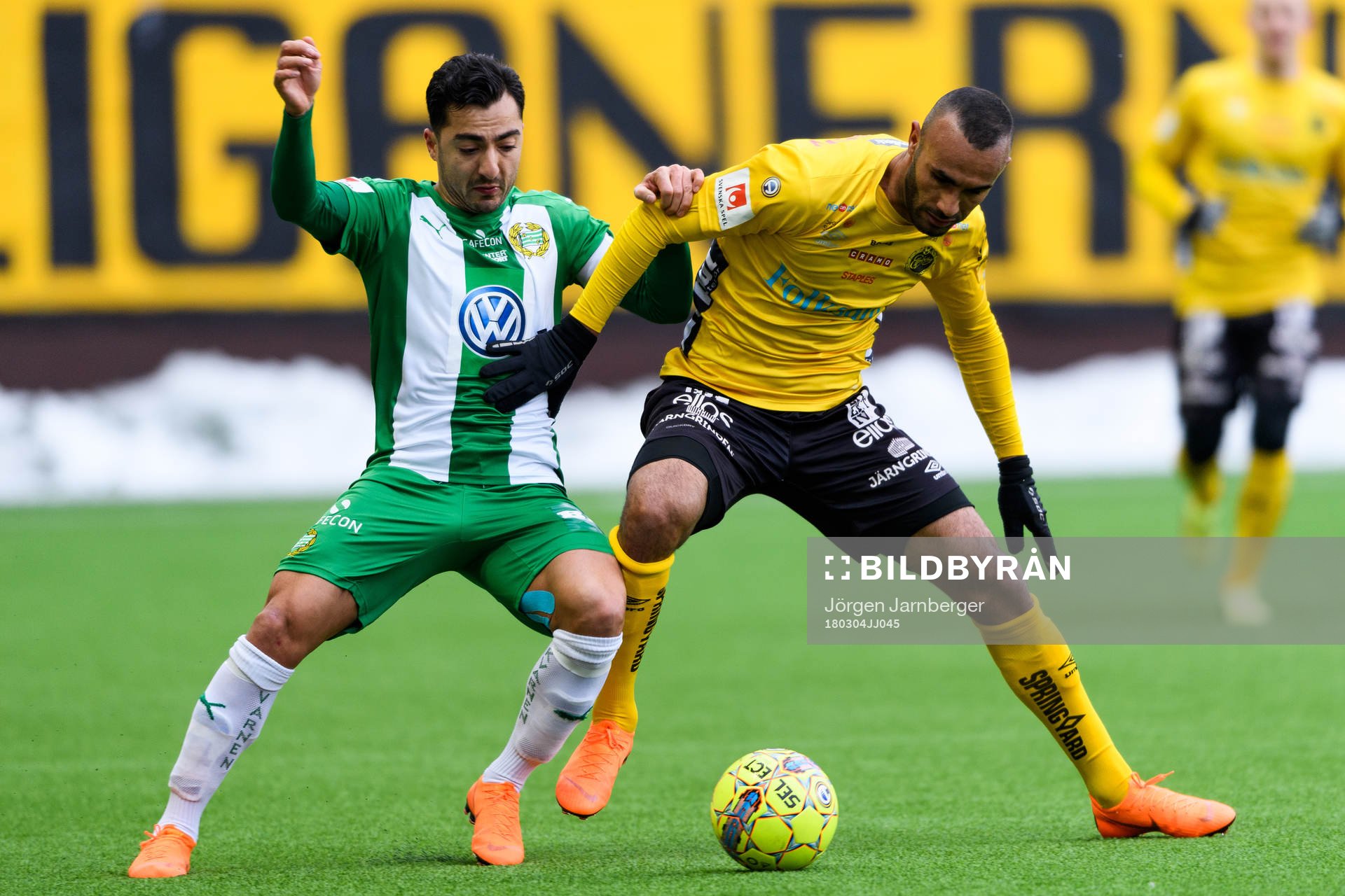 Hammarbys Jiloan Hamad och Elfsborgs Issam Jebali