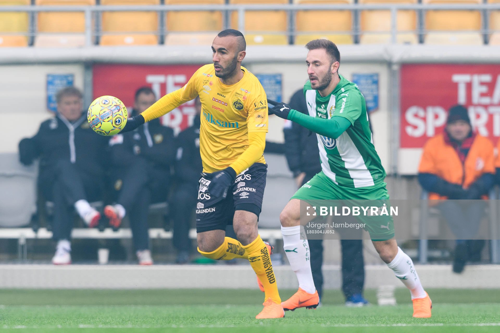 Elfsborgs Issam Jebali och Hammarbys Muamer Tankovic