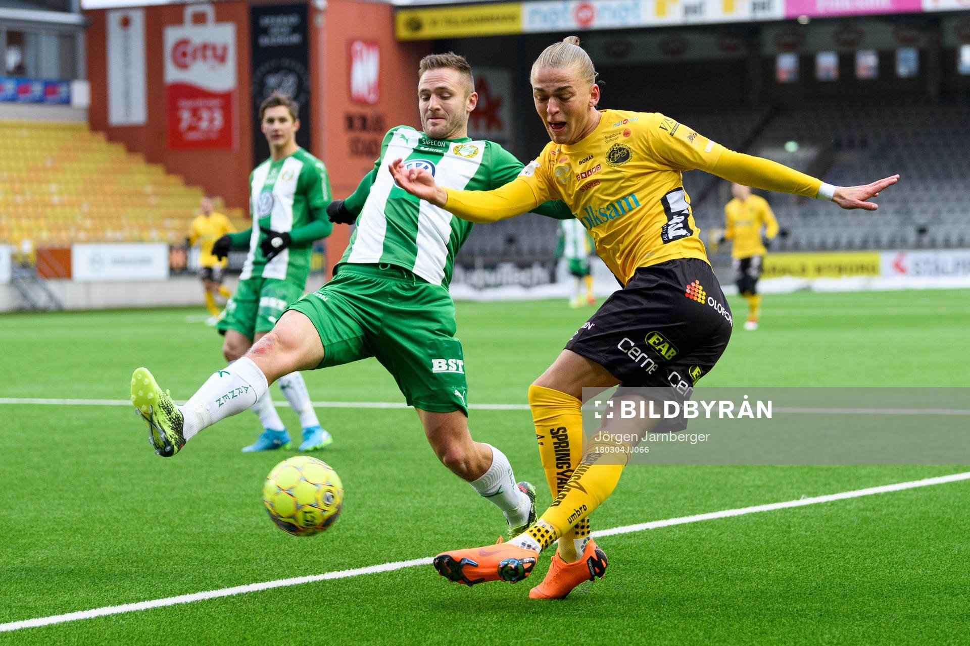 Elfsborgs Jesper Karlsson och Hammarbys Mats Solheim
