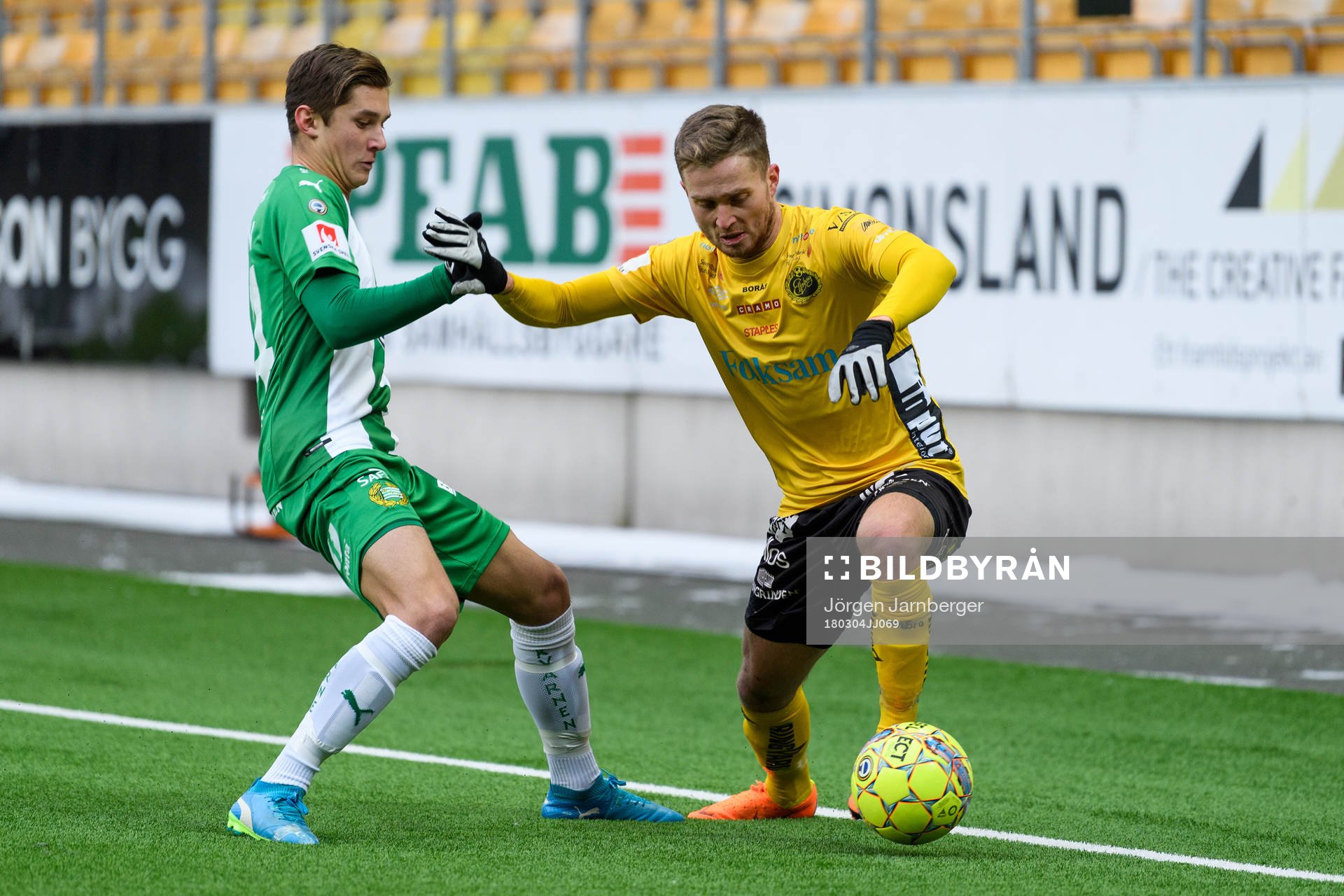 Elfsborgs Adam Lundqvist och Hammarbys Leo Bengtsson
