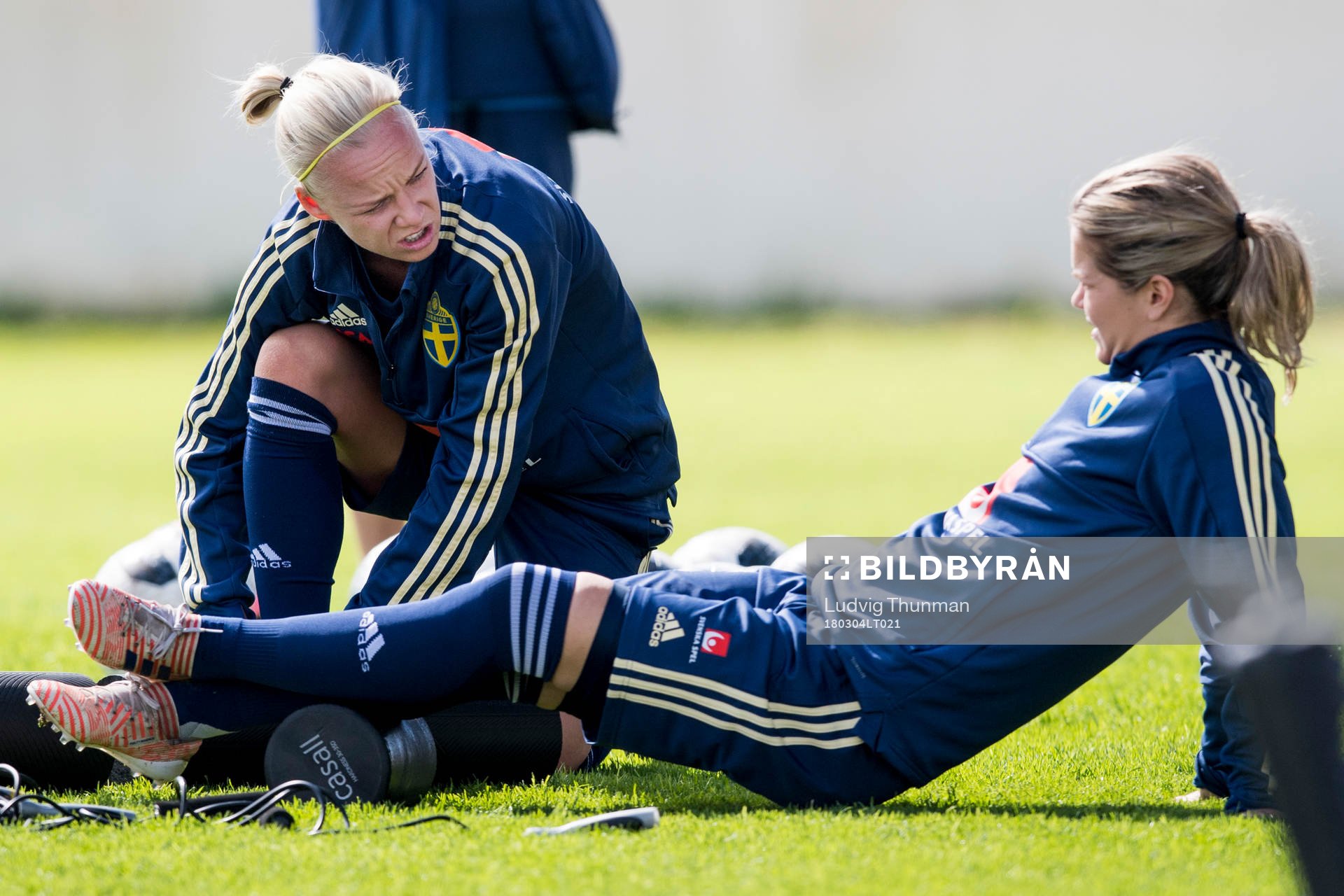 Caroline Seger och Hanna Folkesson
